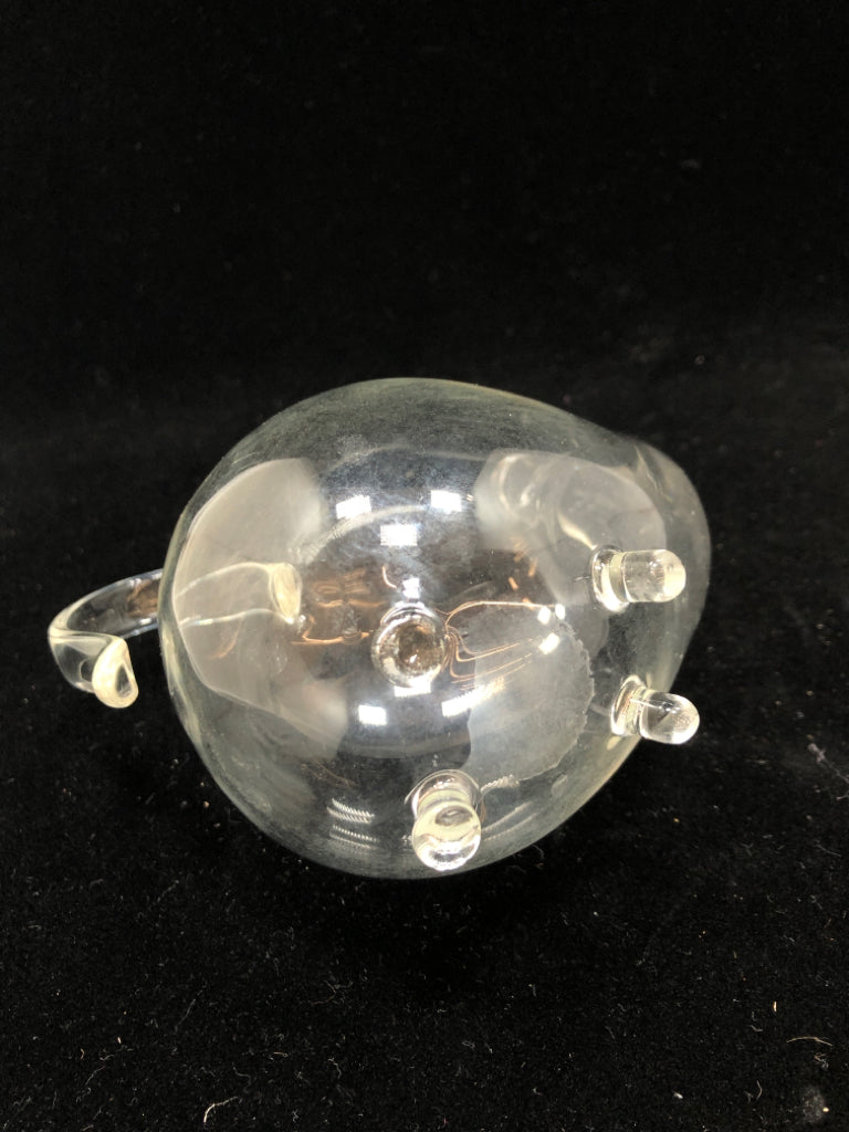 MINI GLASS DECANTER W/ELONGATED NECK.