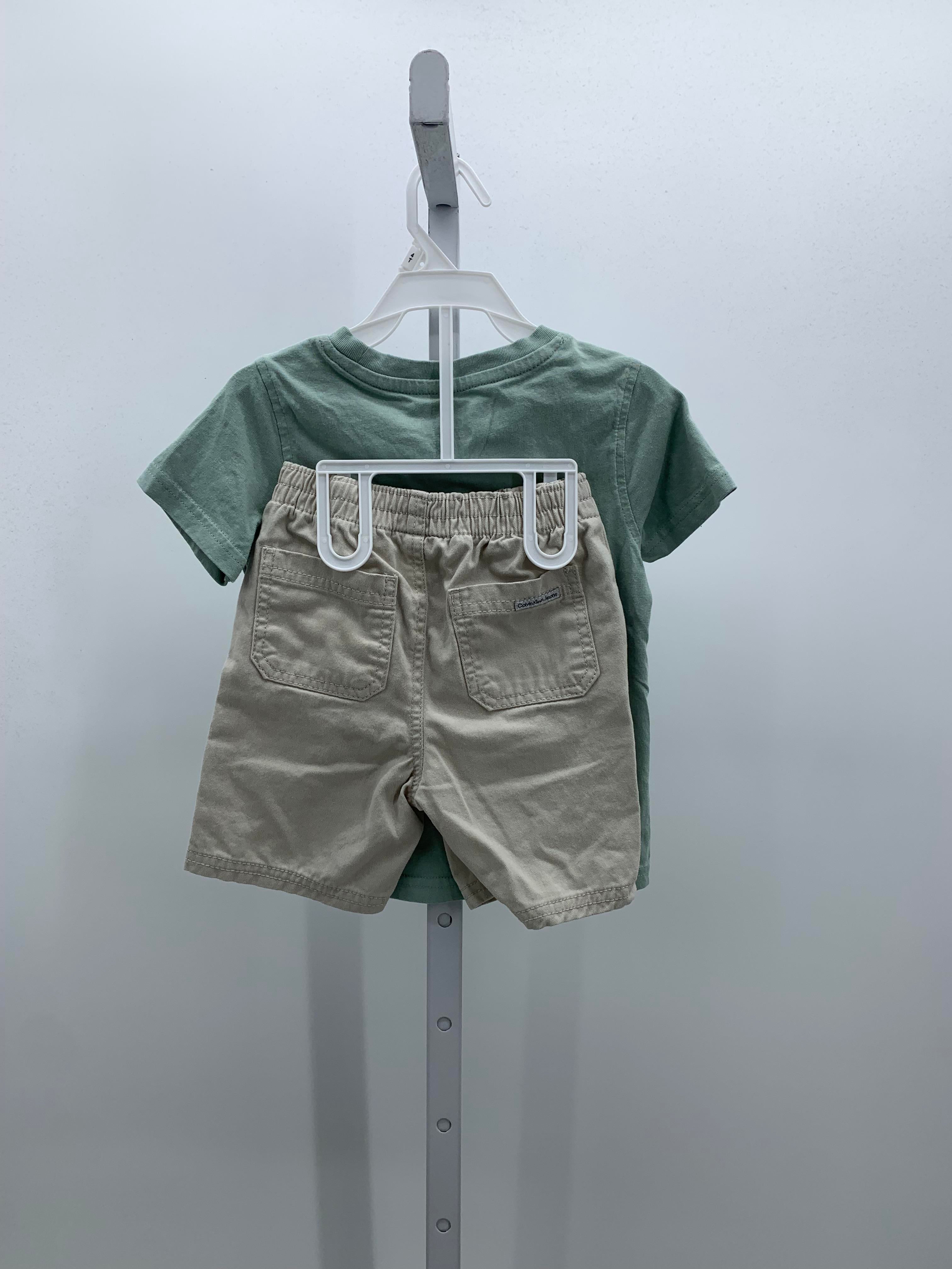 CK LOGO TEE + SHORTS