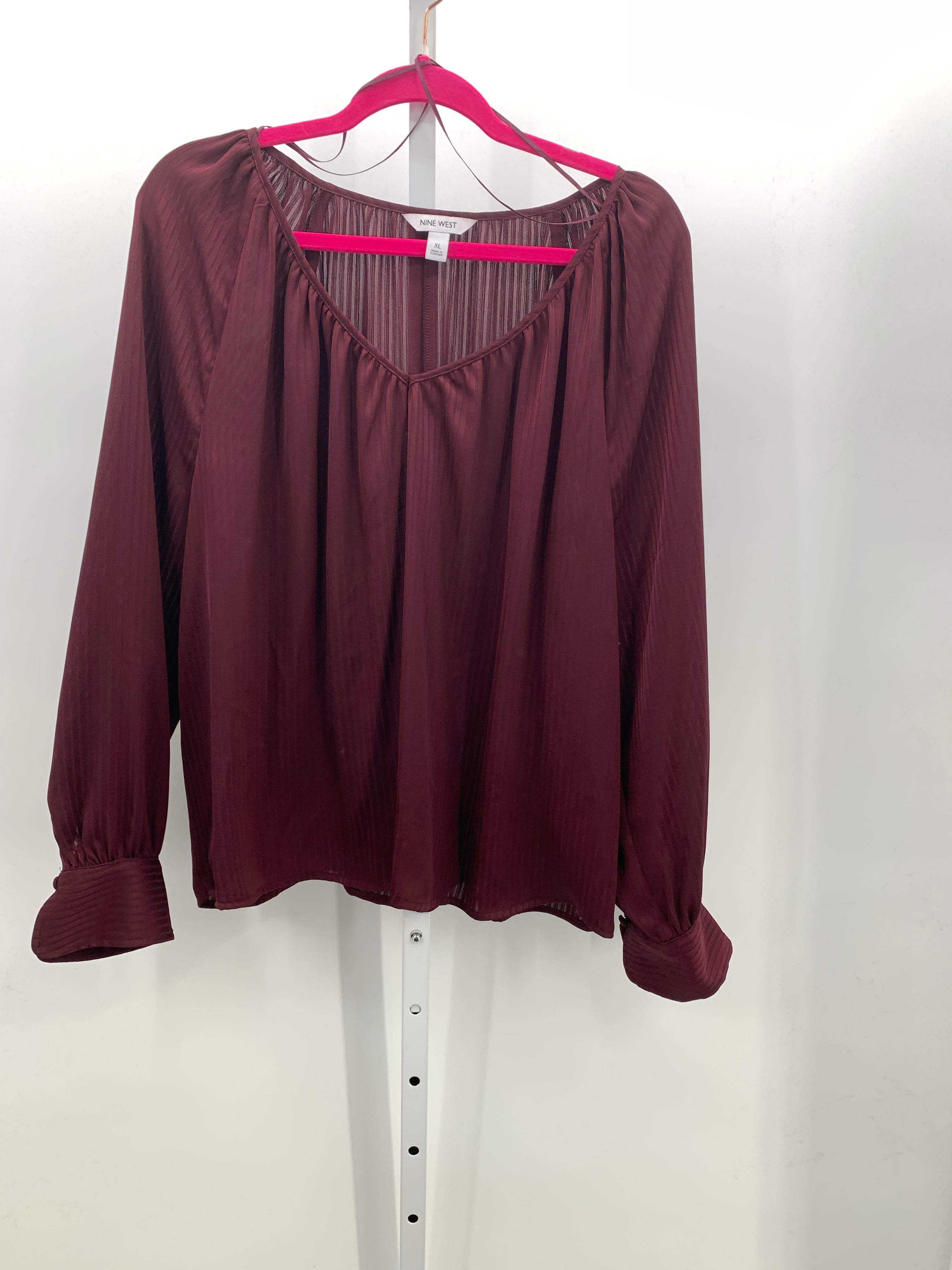 Nine West Size Extra Large Misses Long Sleeve Shirt