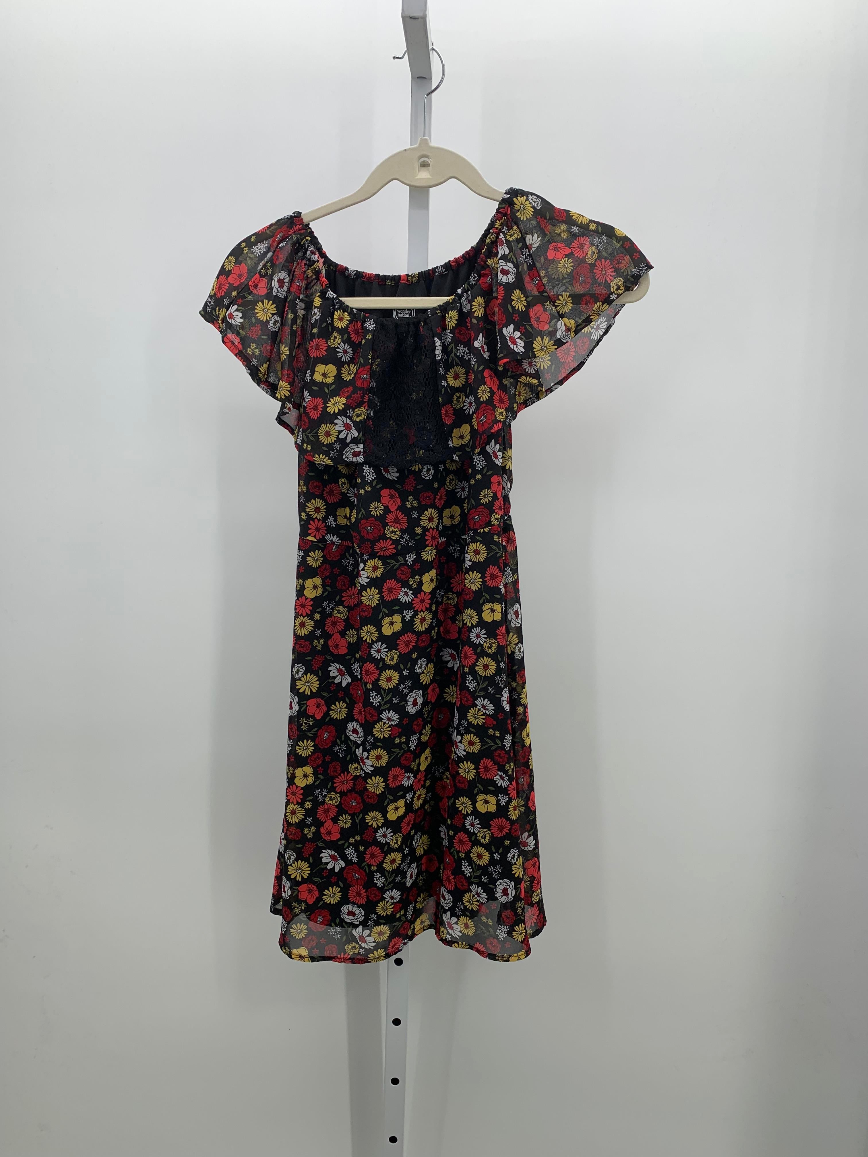Wonder Nation Size 10-12 Girls Short Sleeve Dress
