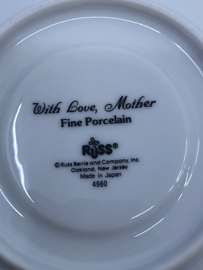 WITH LOVE, MOTHER TEACUP AND SAUCER.