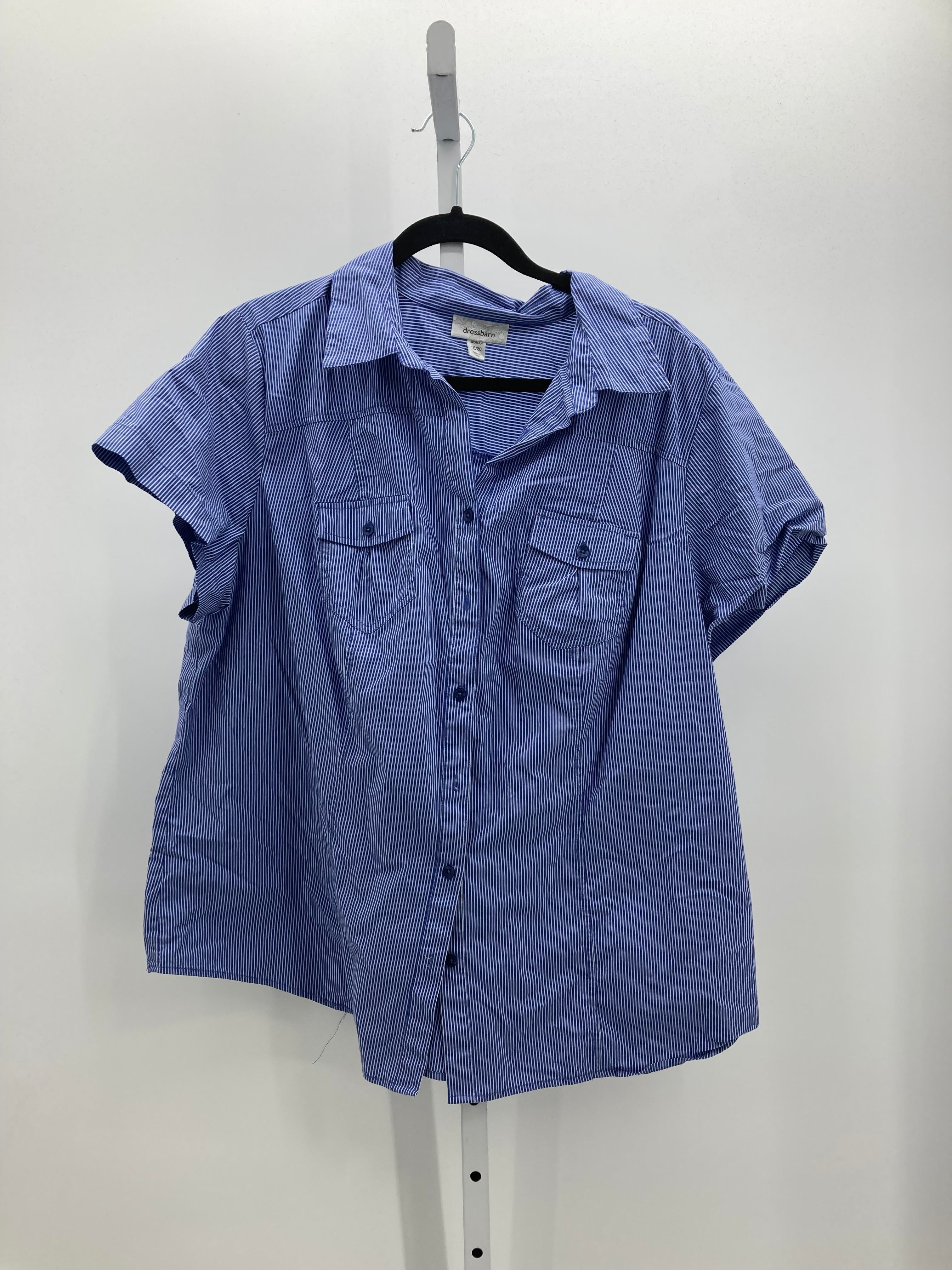 Dress Barn Size 18/20 W Womens Short Sleeve Shirt