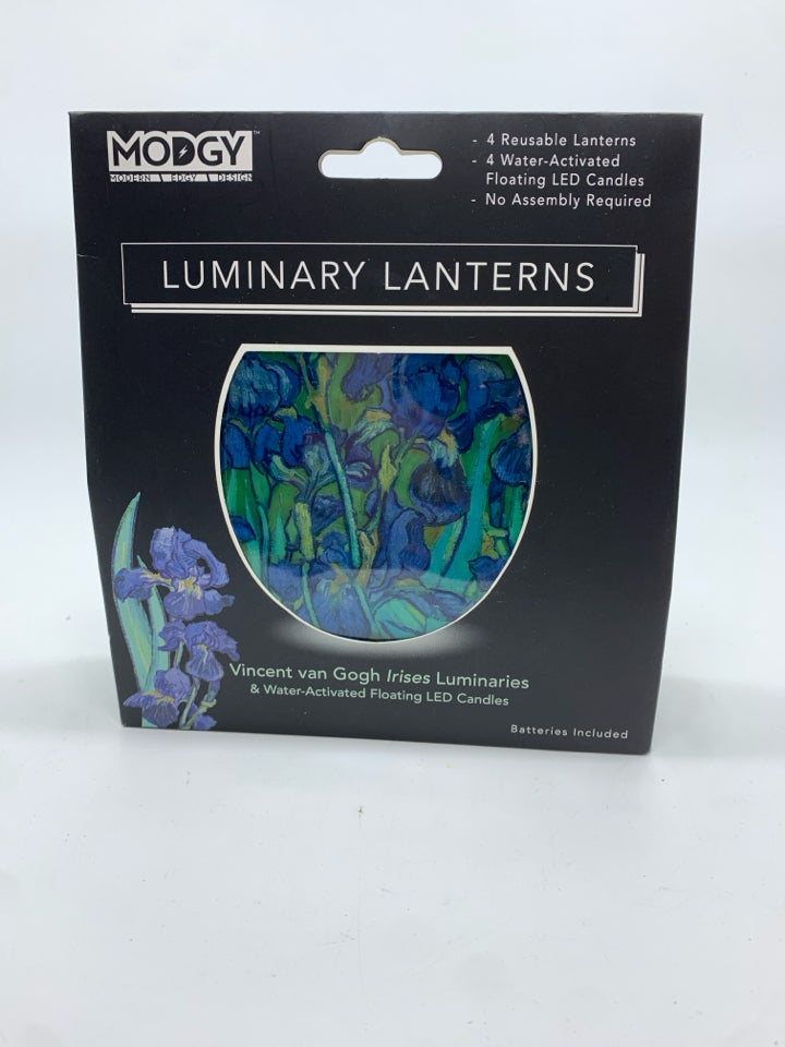 NIP VAN GOGH IRISES FLOATING LANTERNS.