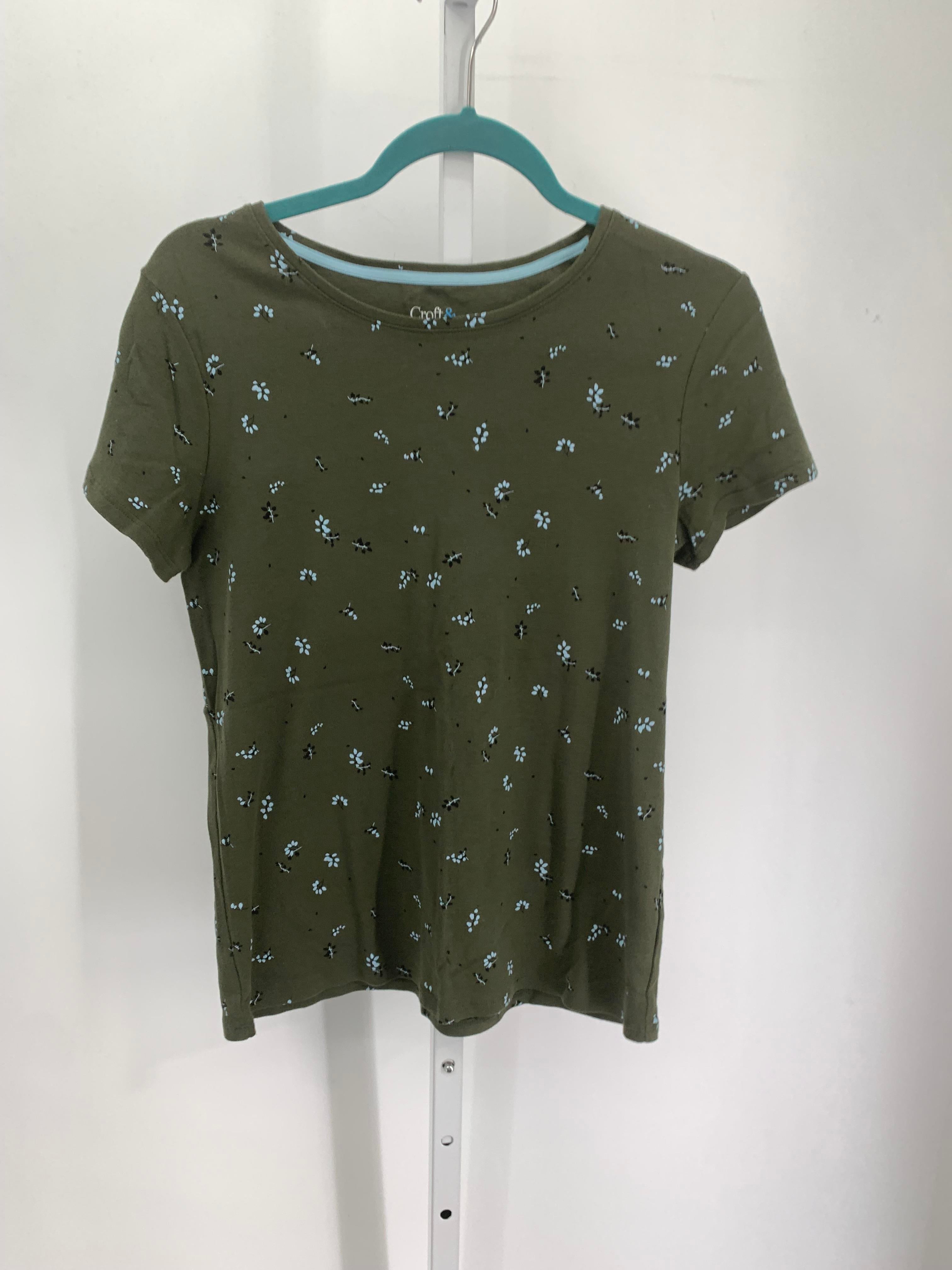Croft & Barrow Size Small Misses Short Sleeve Shirt