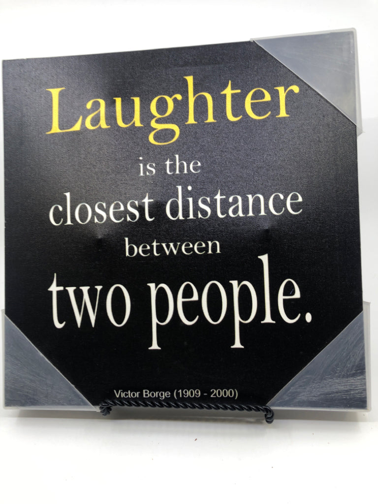 LAUGHTER- QUOTE CANVAS WALL ART.