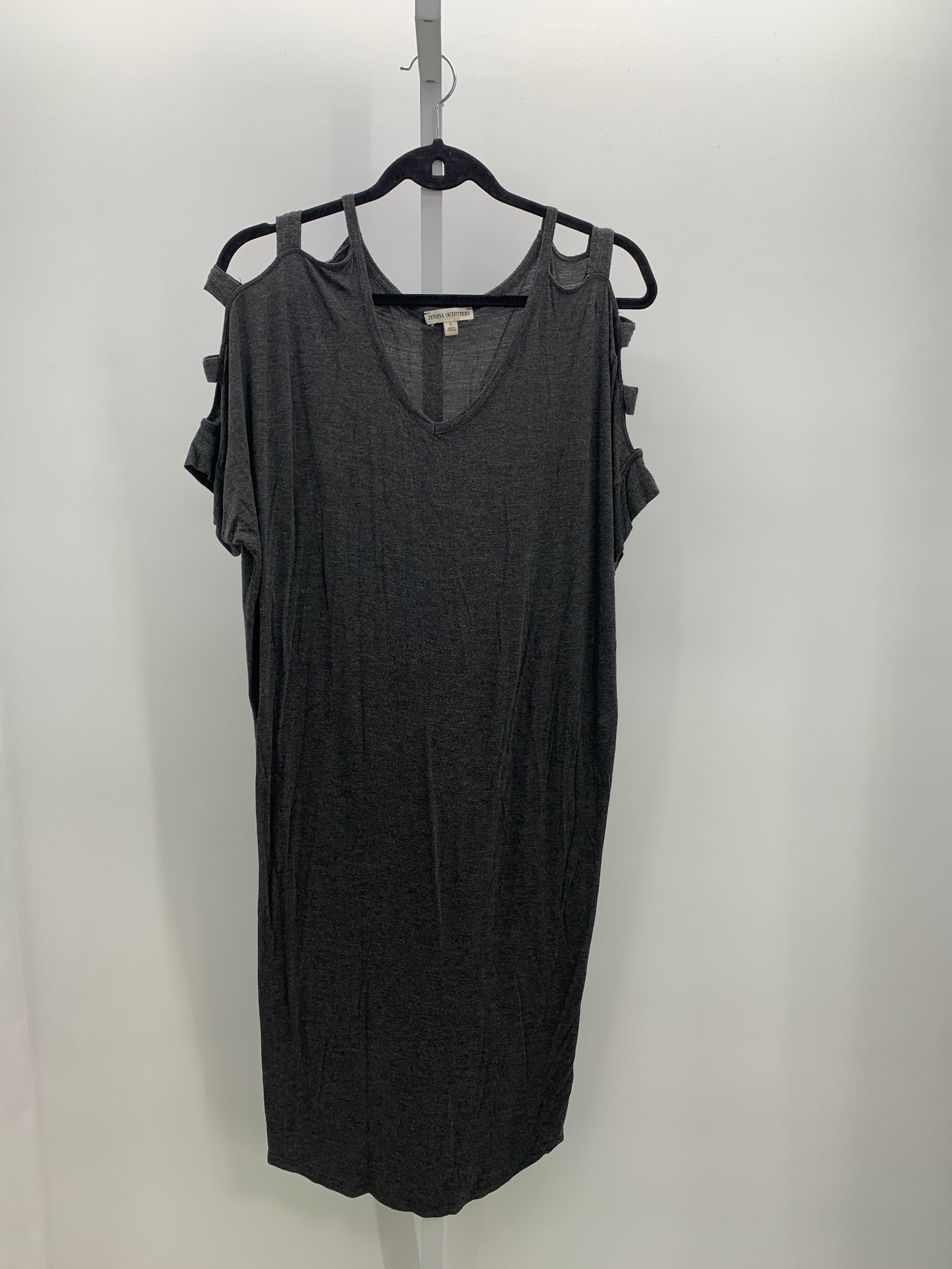 Zenana Size Large Misses Short Sleeve Dress
