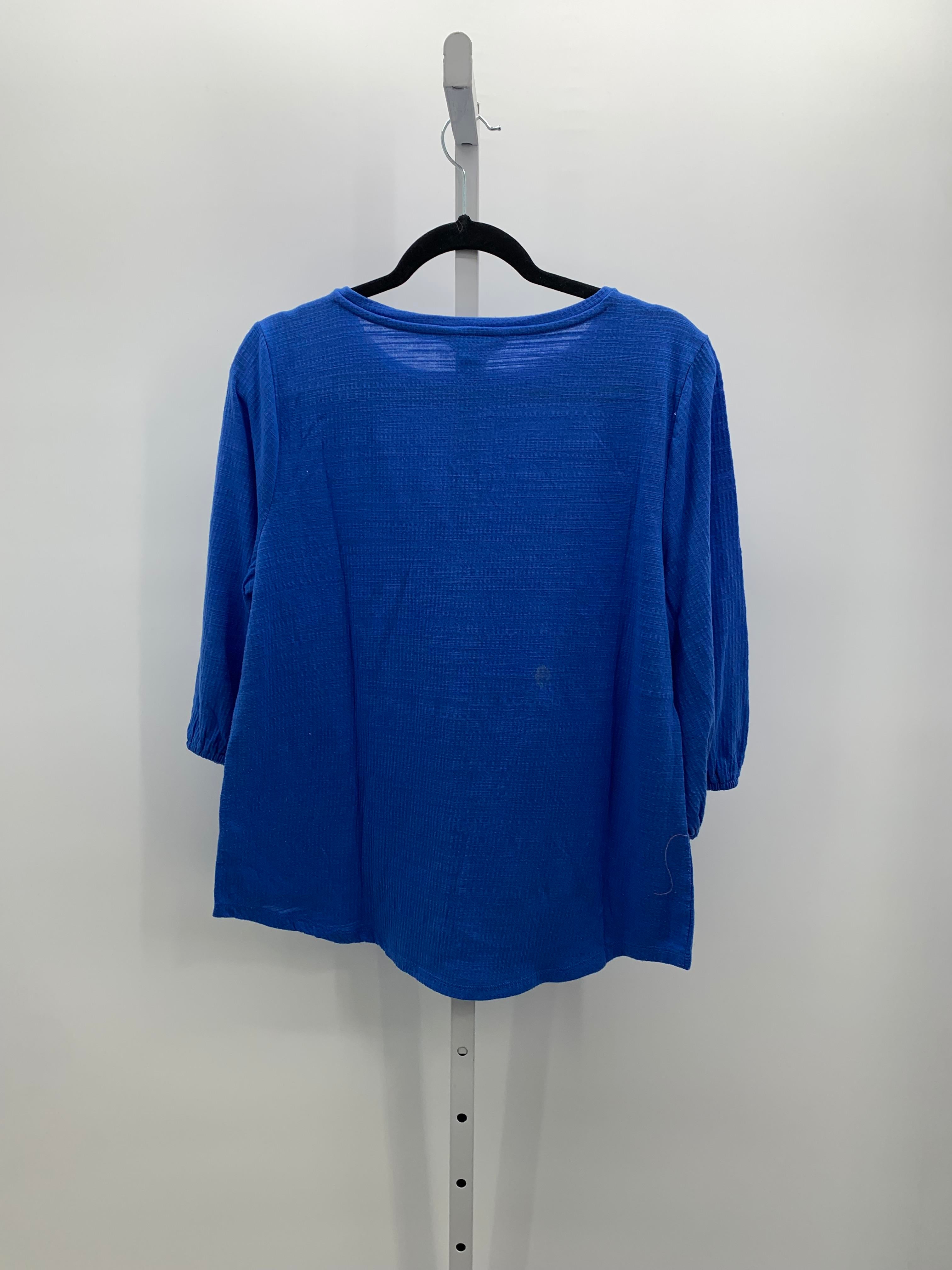 Liz Claiborne Size Large Misses 3/4 Sleeve Shirt