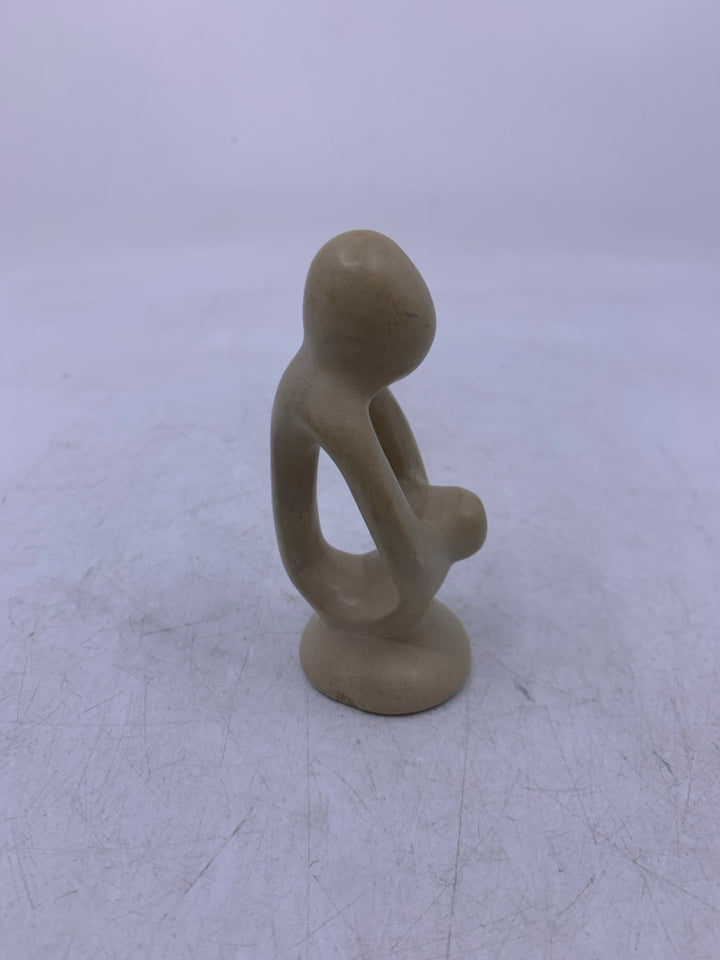 CREAM STONE ABSTRACT MOTHER/CHILD.