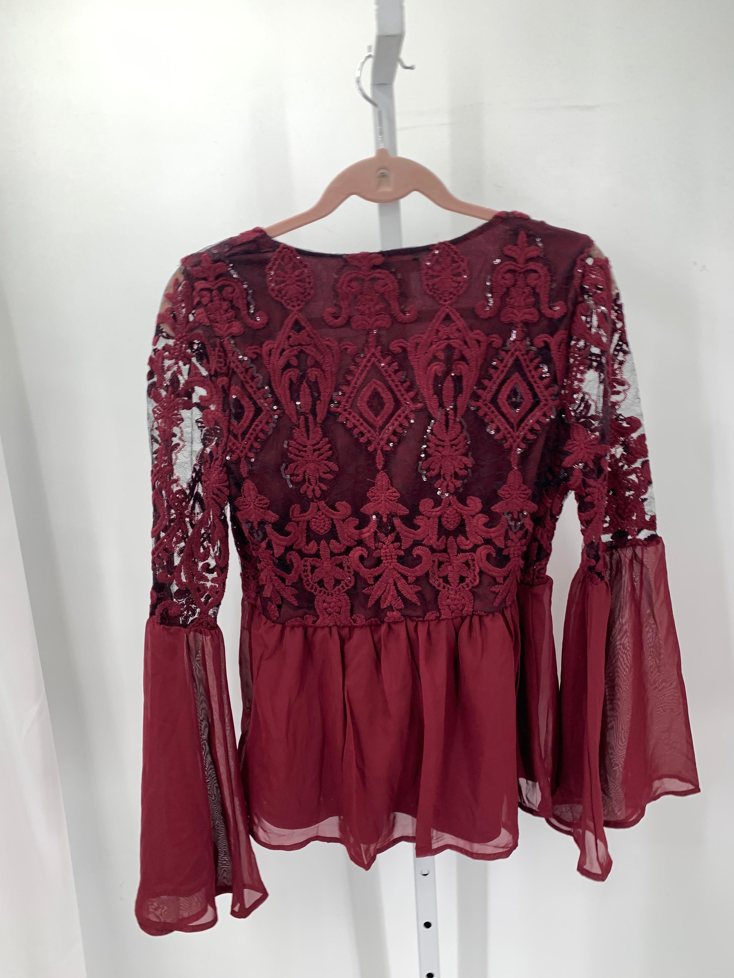 Venus Size 8 Misses Long Sleeve Shirt