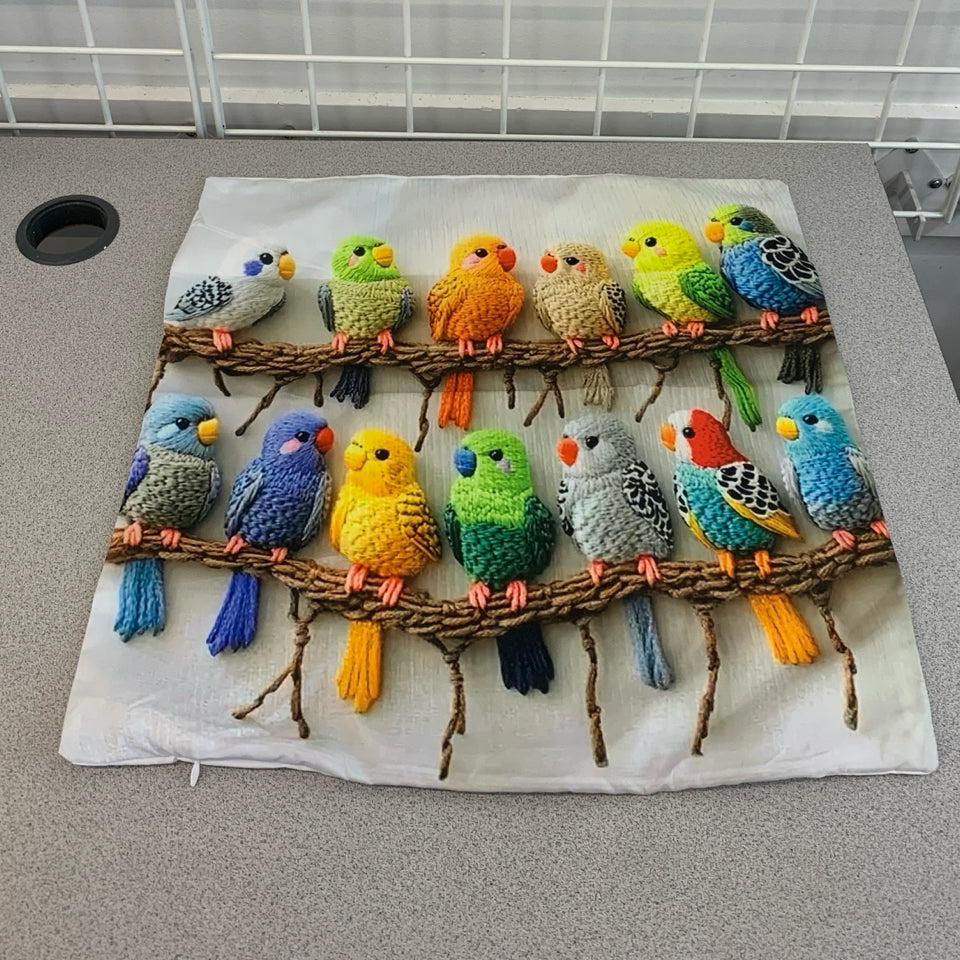 BIRD PRINT PILLOW SHAM.