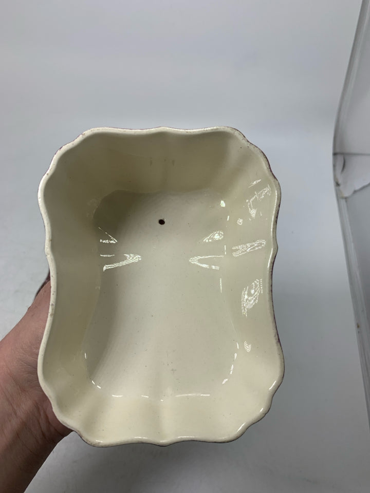 VTG "DICKEN'S DAYS" SCENE BUTTER DISH.