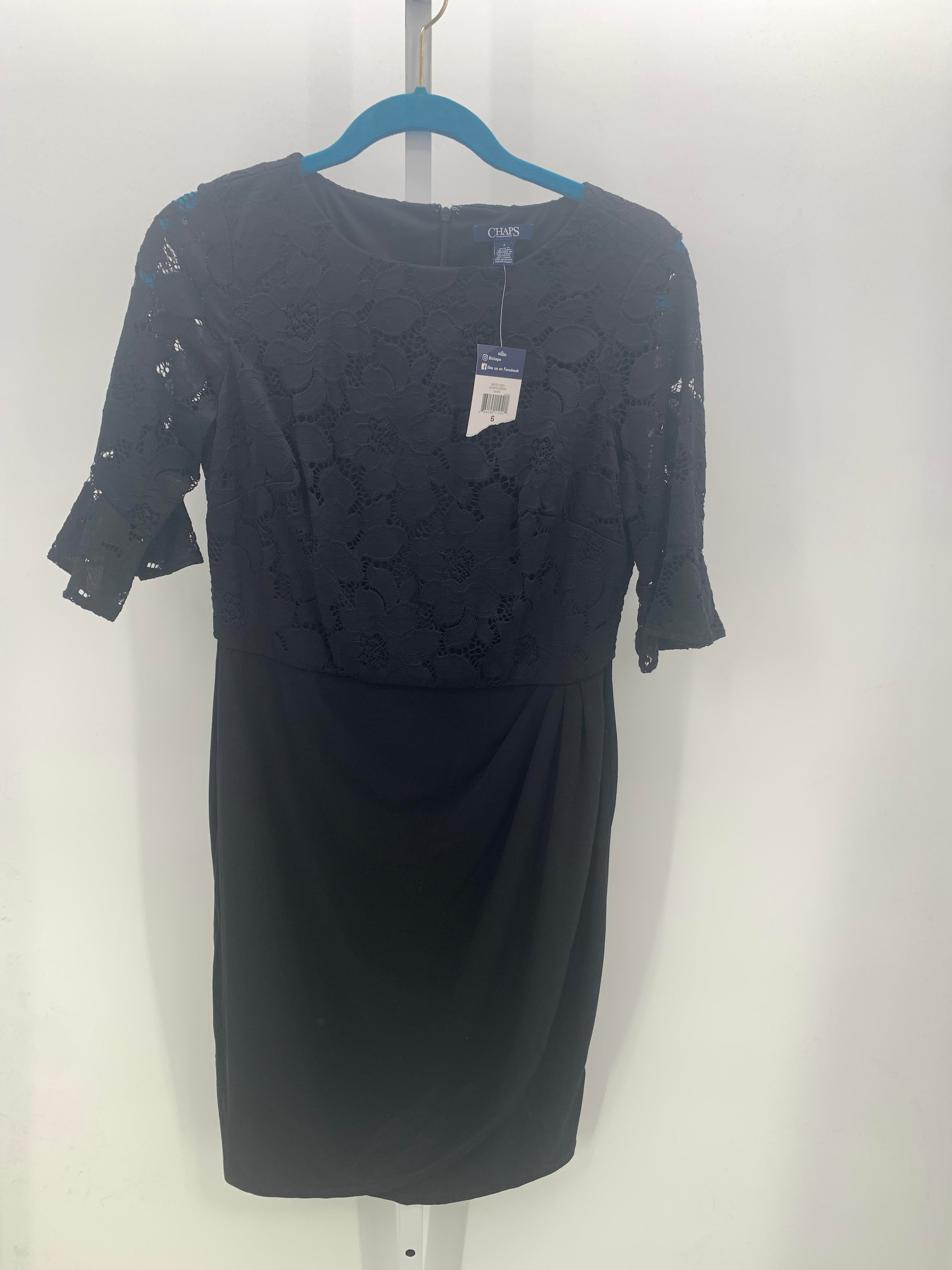 Chaps Size 6 Misses Short Sleeve Dress