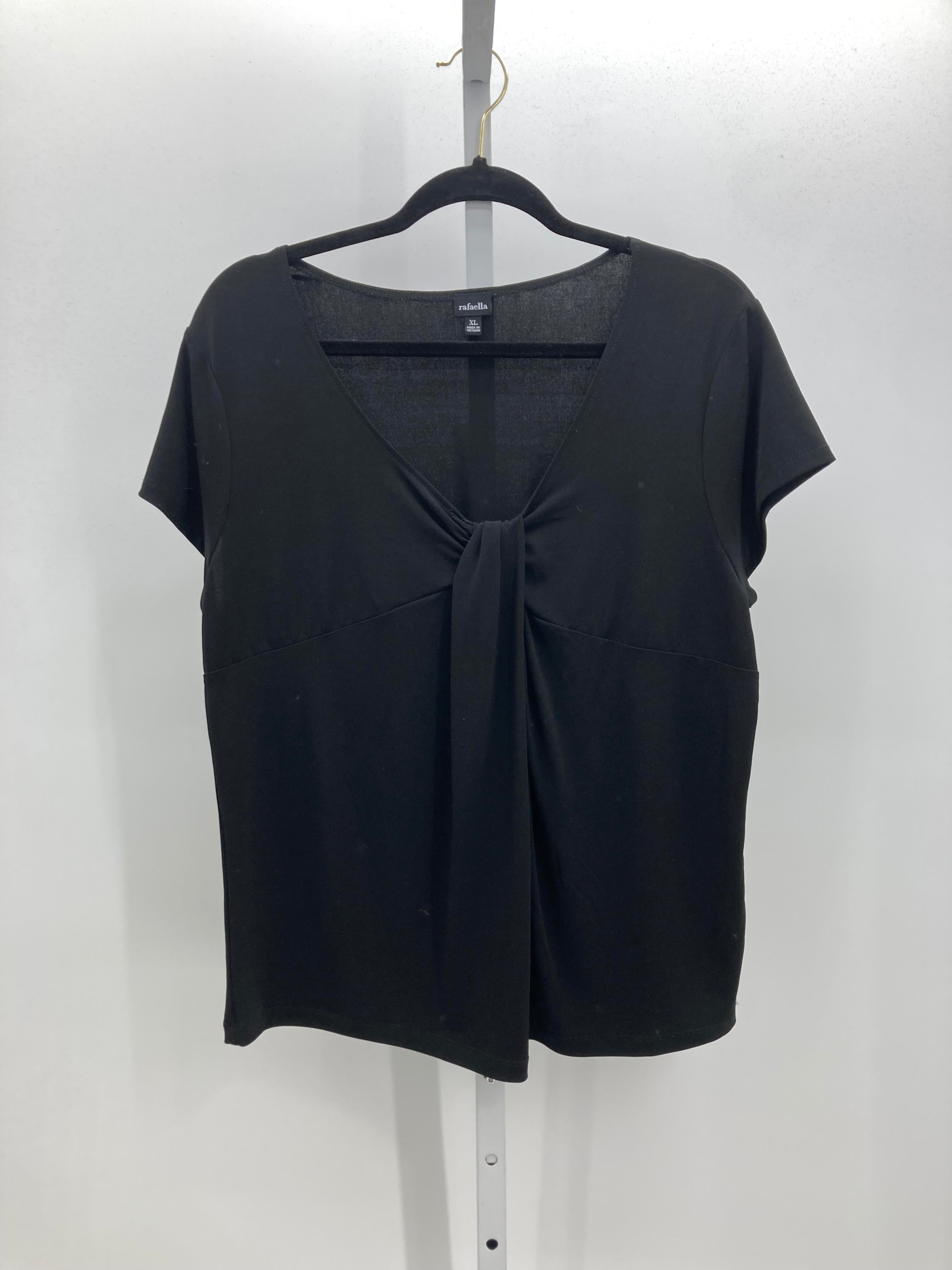 Rafaella Size Extra Large Misses Short Sleeve Shirt