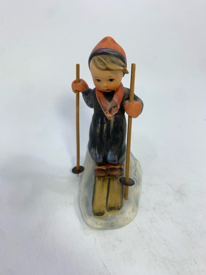 VTG HUMMEL SKIER FIGURINE.