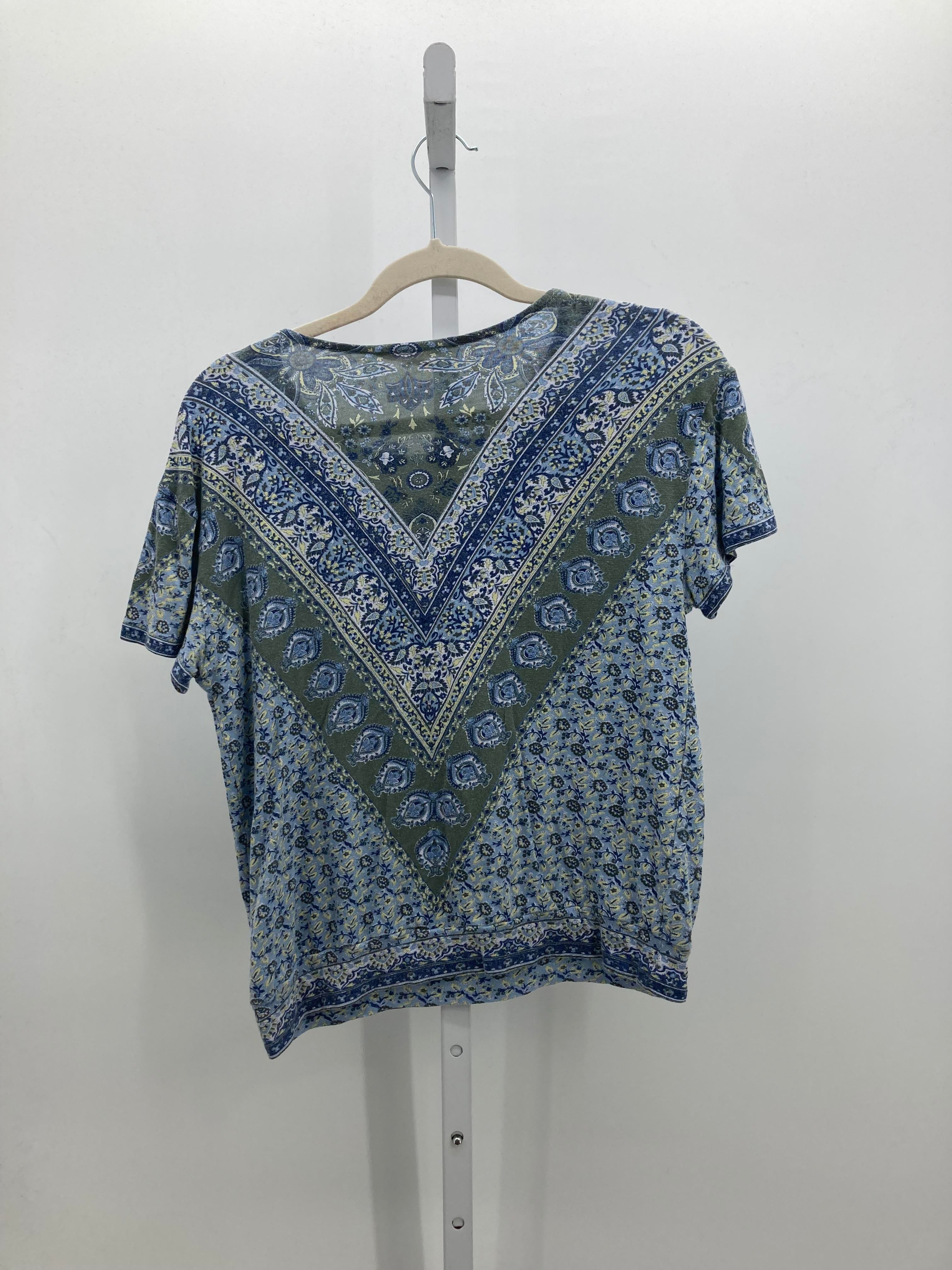 Lucky Brand Size Small Misses Short Sleeve Shirt