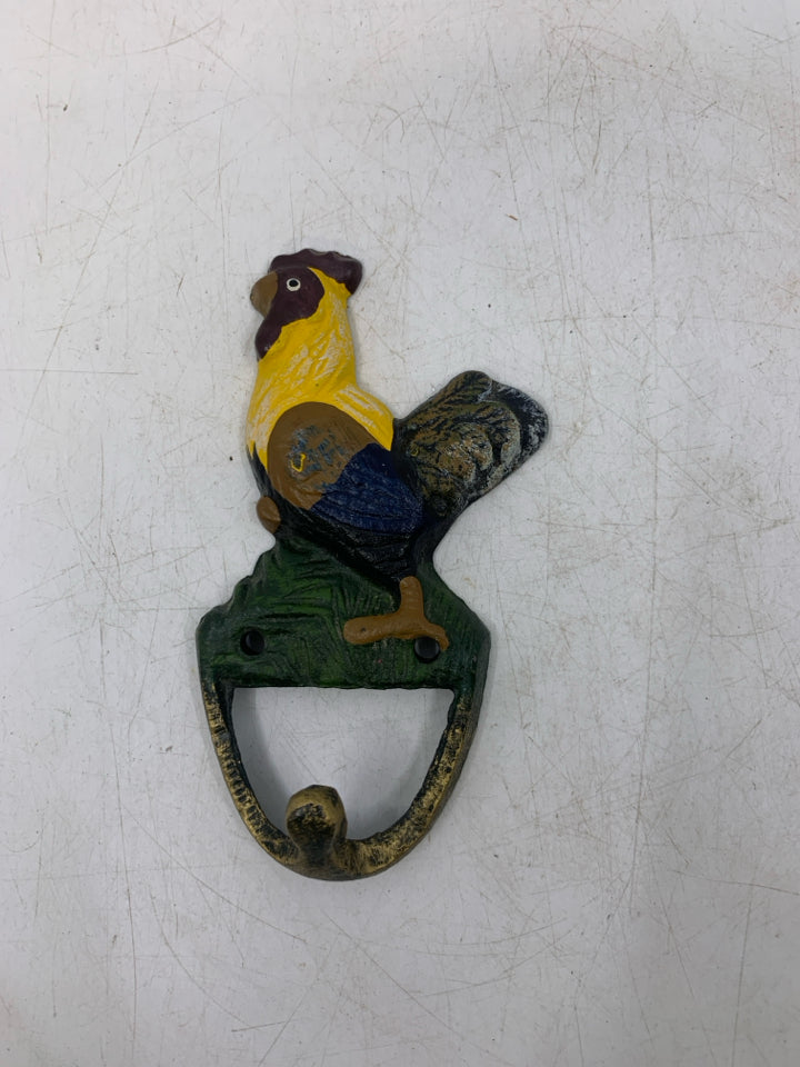 CAST IRON SINGLE ROOSTER HOOK.