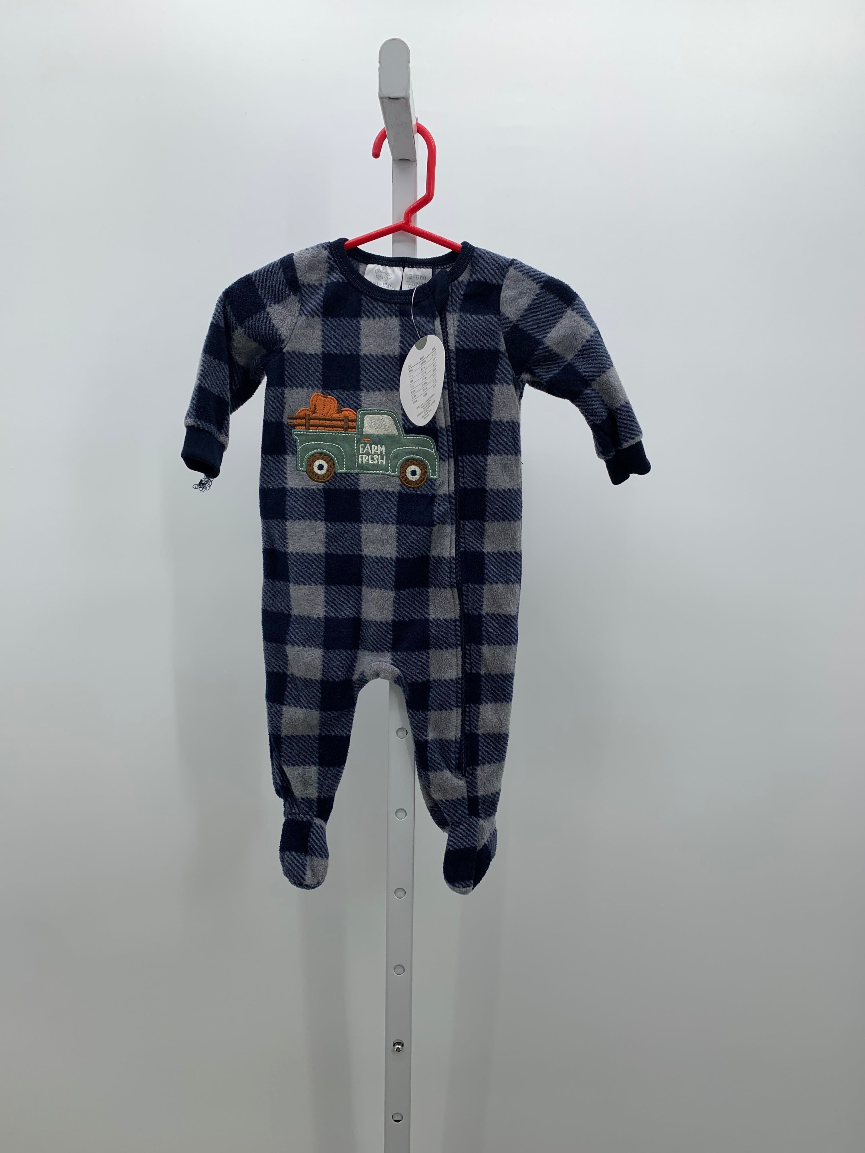 NEW FLEECE ROMPER FARM FRESH