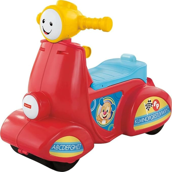 Fisher-Price Laugh & Learn Toddler Ride-On, Smart Stages Scooter, Musical Learni