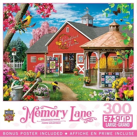 MasterPieces Memory Lane - Goldfinch Farms 300 Piece EZ Grip Puzzle -