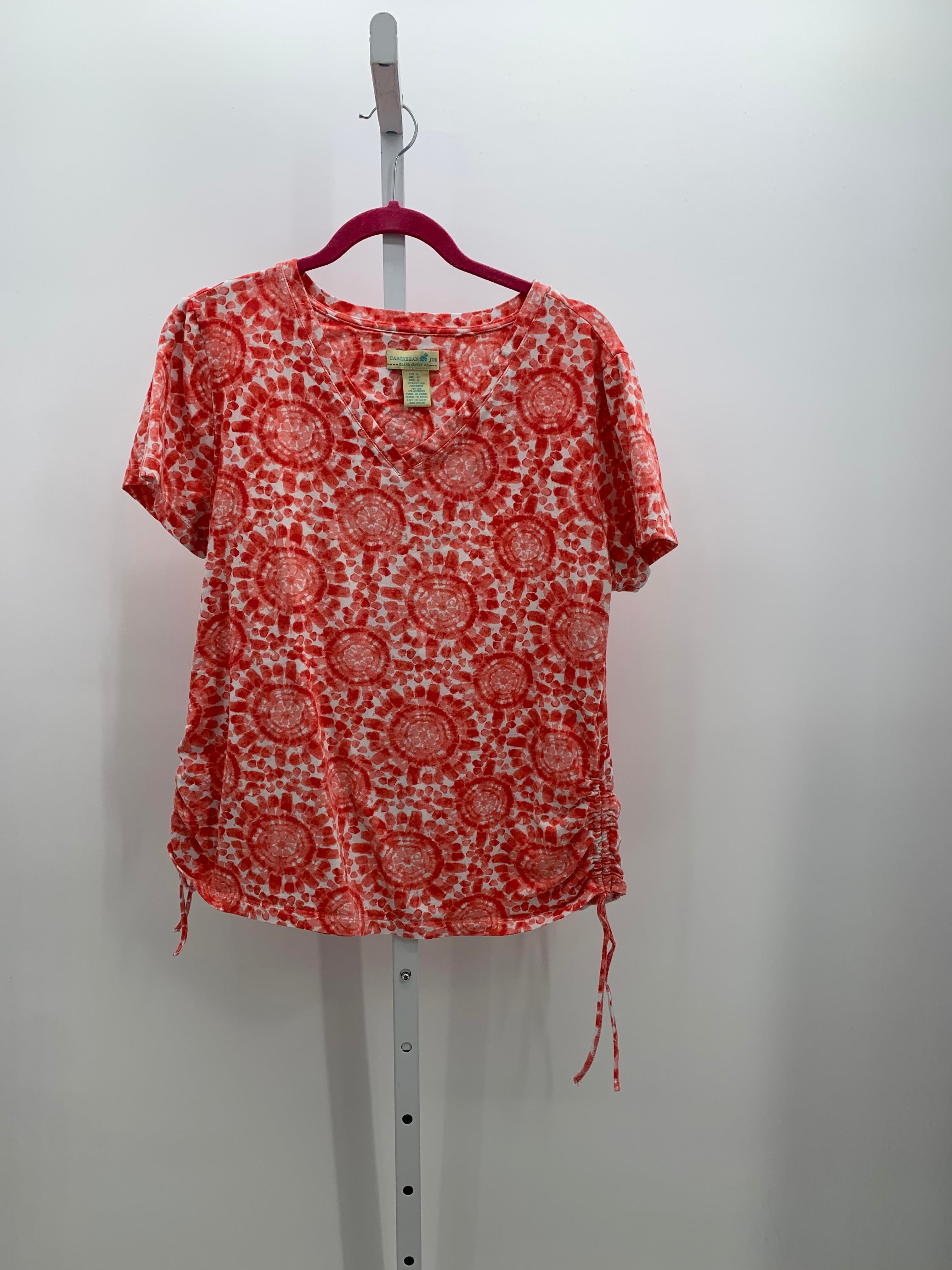 Caribbean Joe Size Large Misses Short Sleeve Shirt