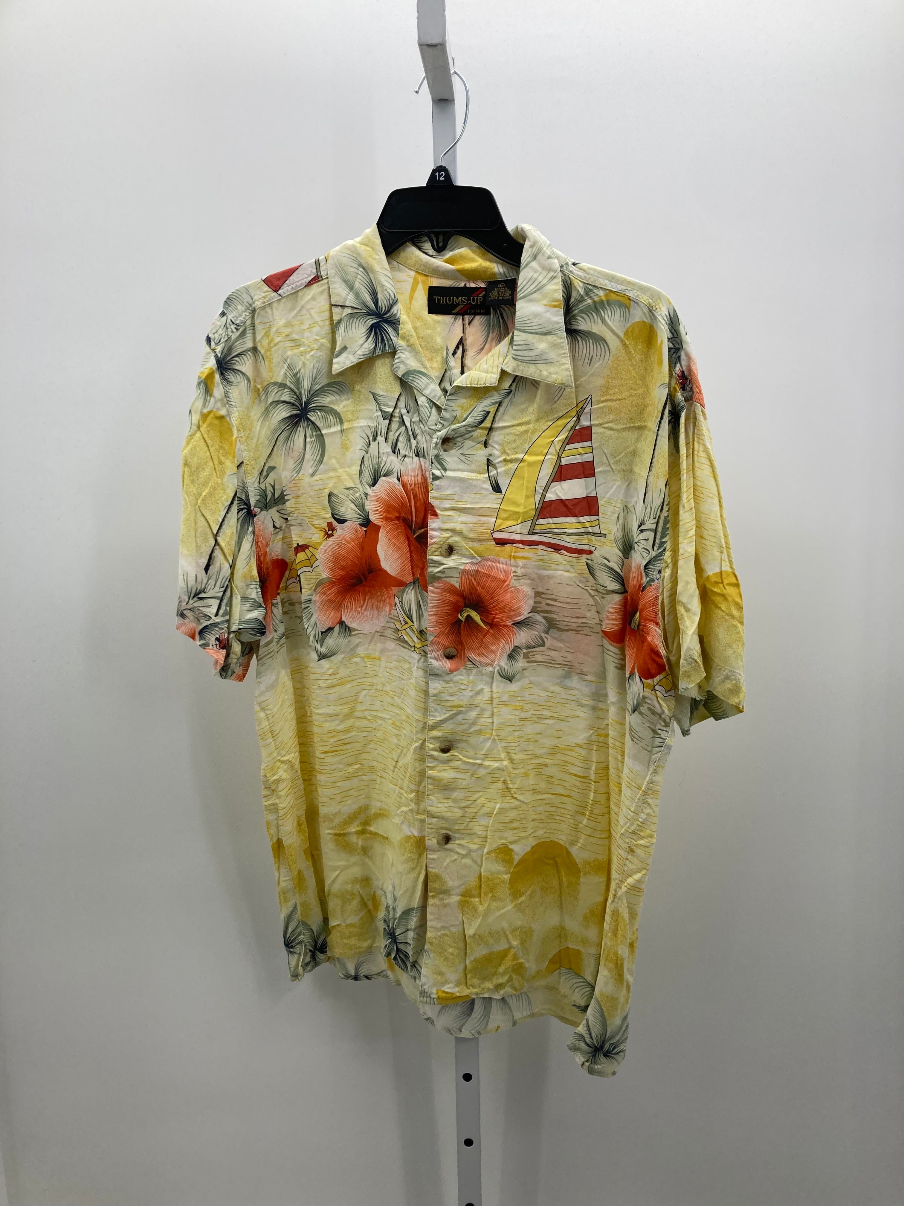 Size Large Young Men's Short Sleeve Shirt