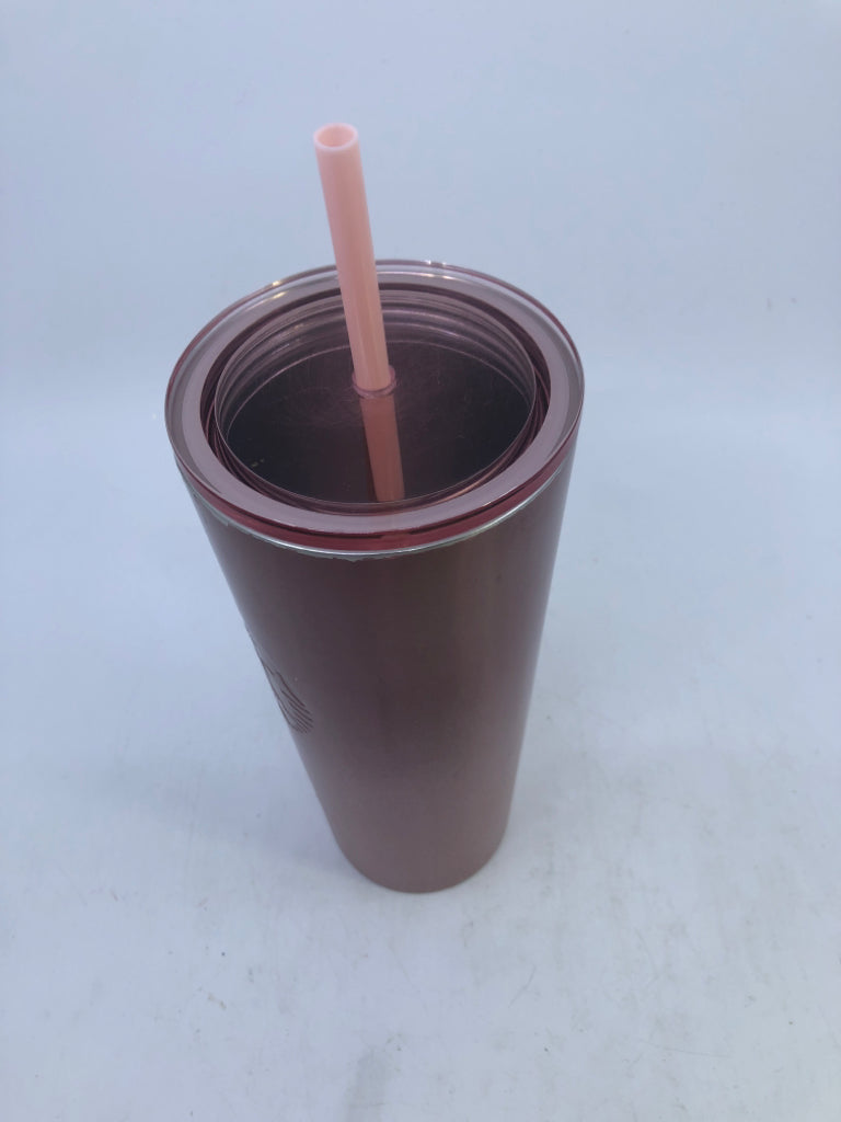 PALE PINK STARBUCKS TUMBLER.