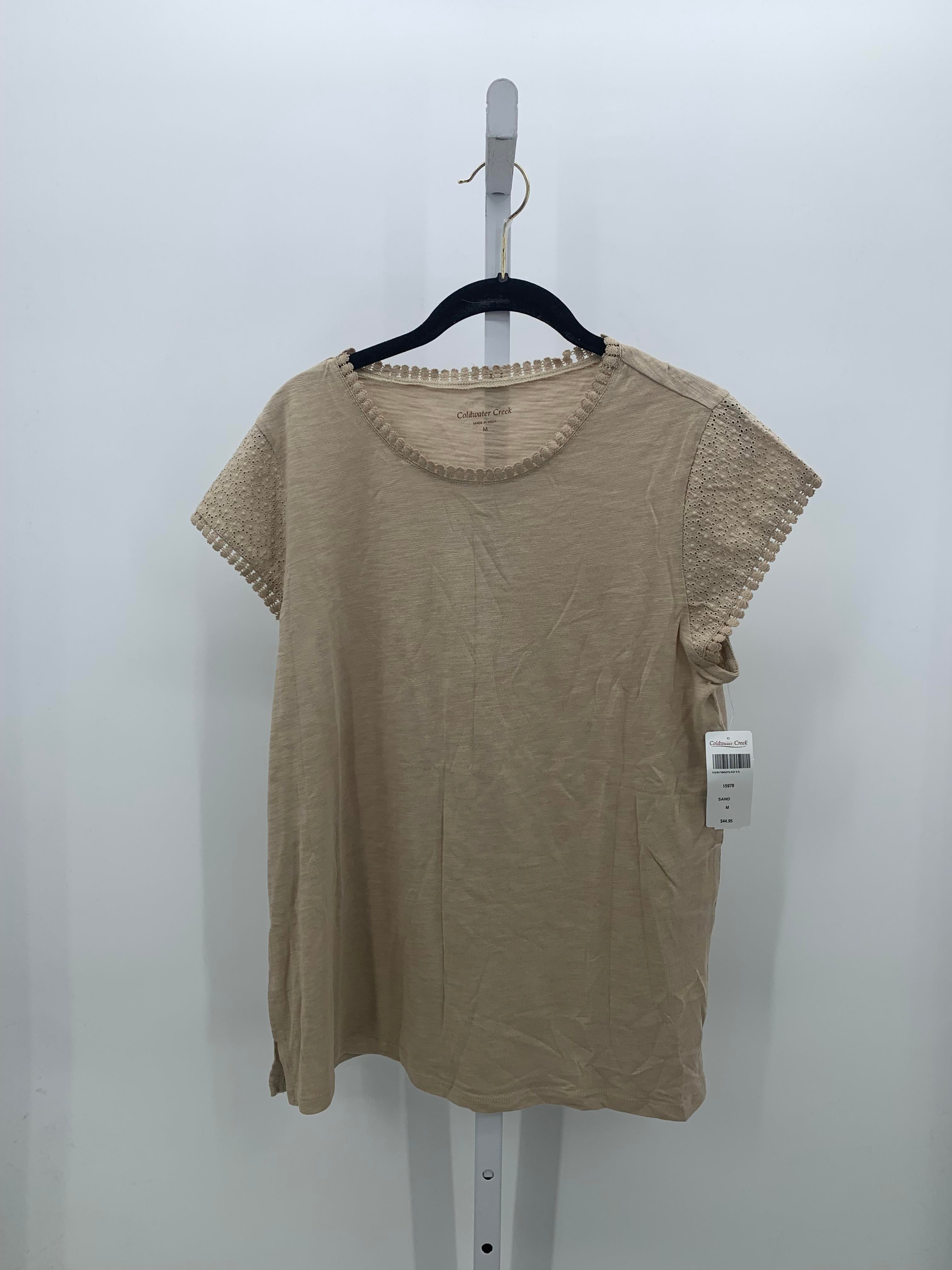 Coldwater Creek Size Medium Misses Short Sleeve Shirt