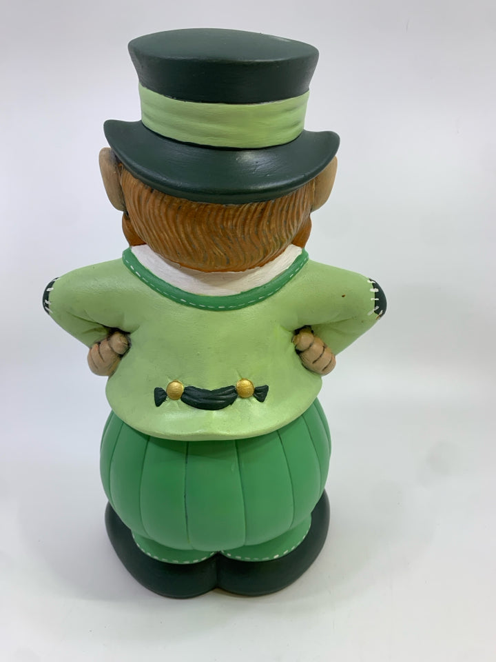 HAND-PAINTED LEPRECHAUN COOKIE-JAR.