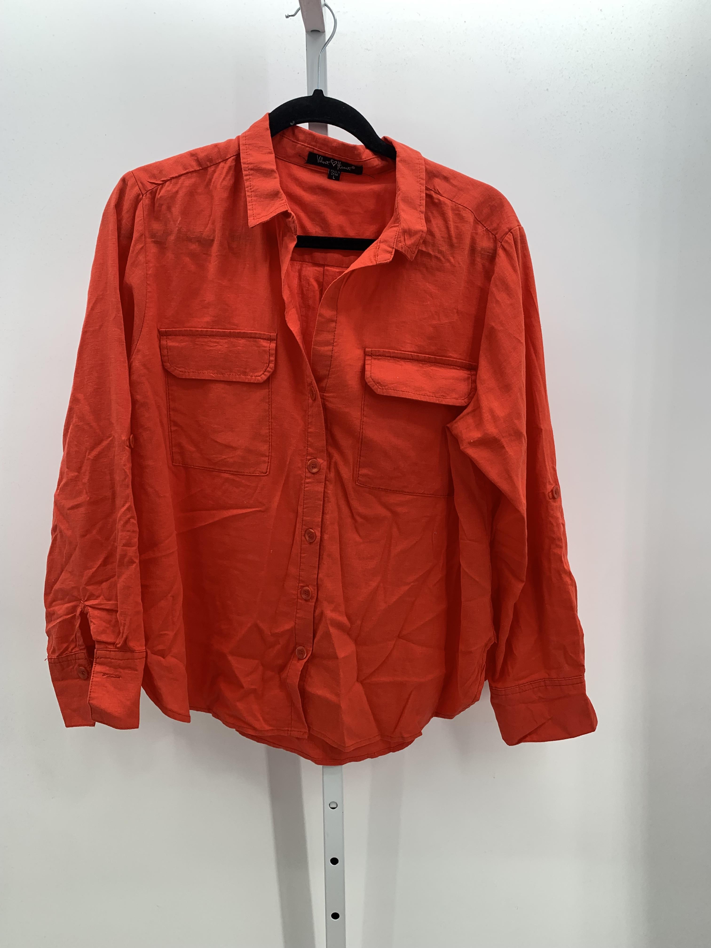 Velvet Heart Size Large Juniors Long Sleeve Shirt