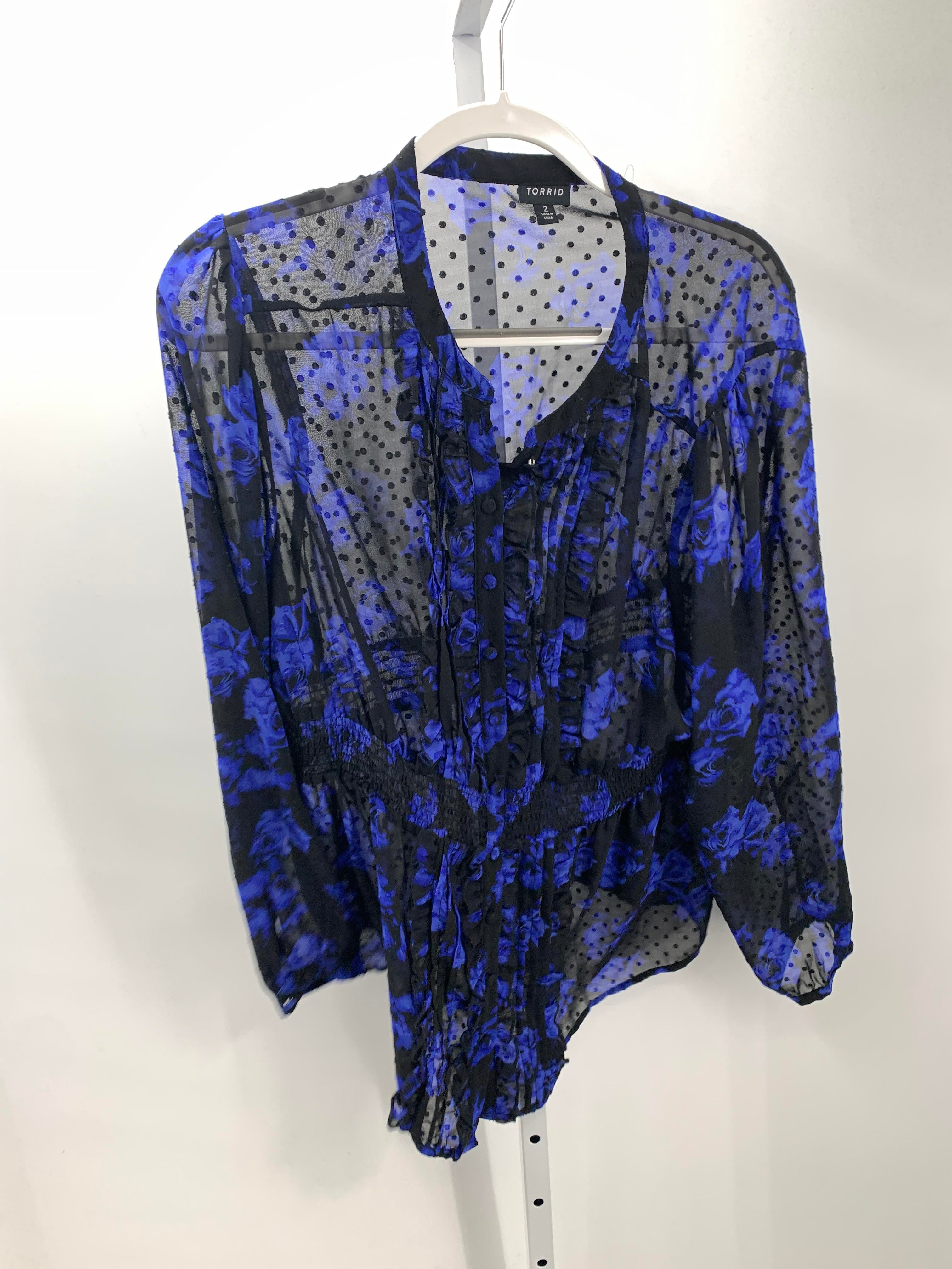 Torrid Size 2X Womens Long Sleeve Shirt