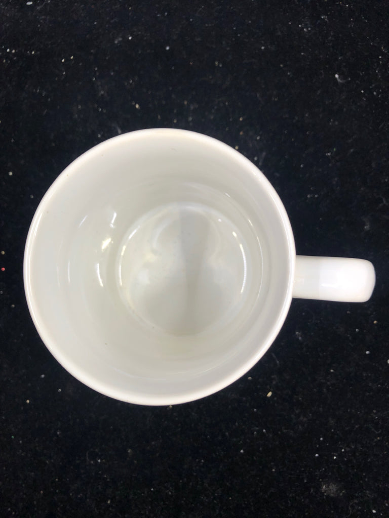 RED AND BLUE AIRPLANE MUG - ENGLAND.
