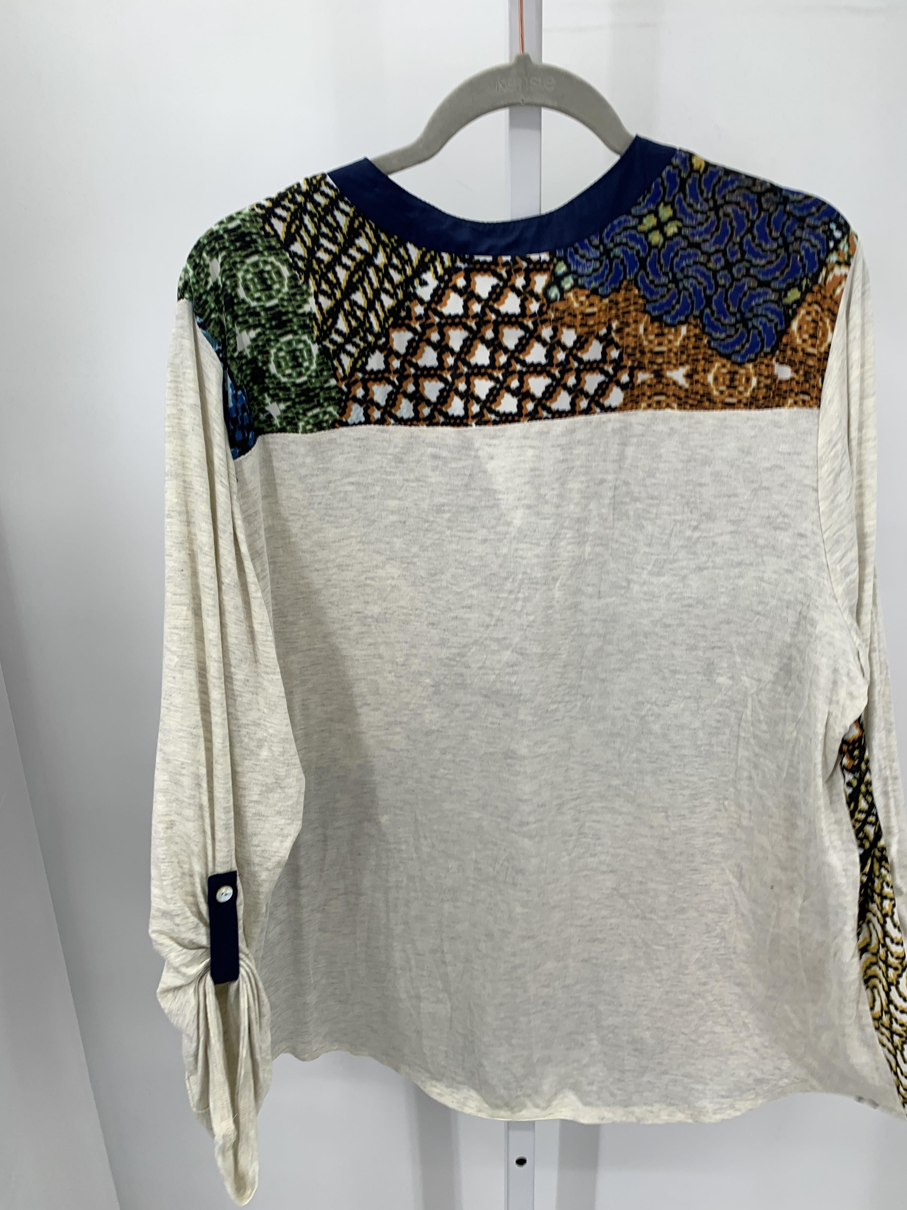 Cha Cha Vente Size 2X Womens Long Sleeve Shirt
