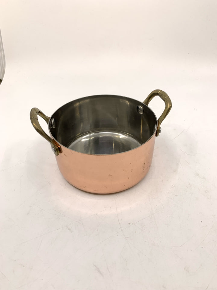 MINI COPPER STOCK POT.