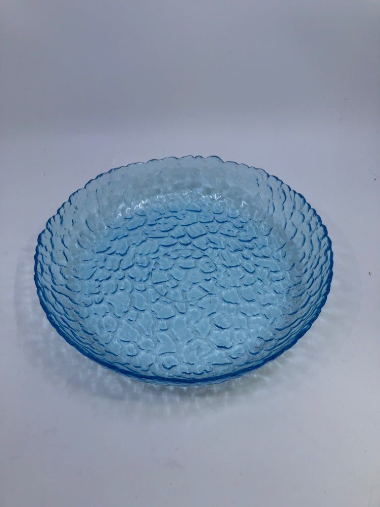 BLUE BUBBLE DISH.