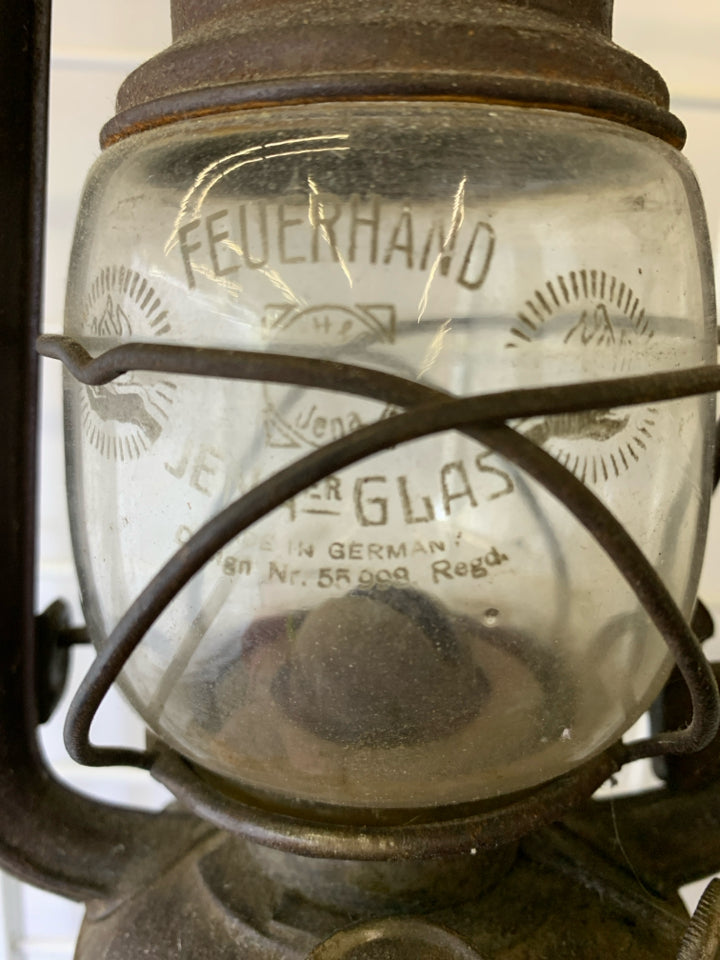 VTG METAL/GLASS LANTERN DIETZ.