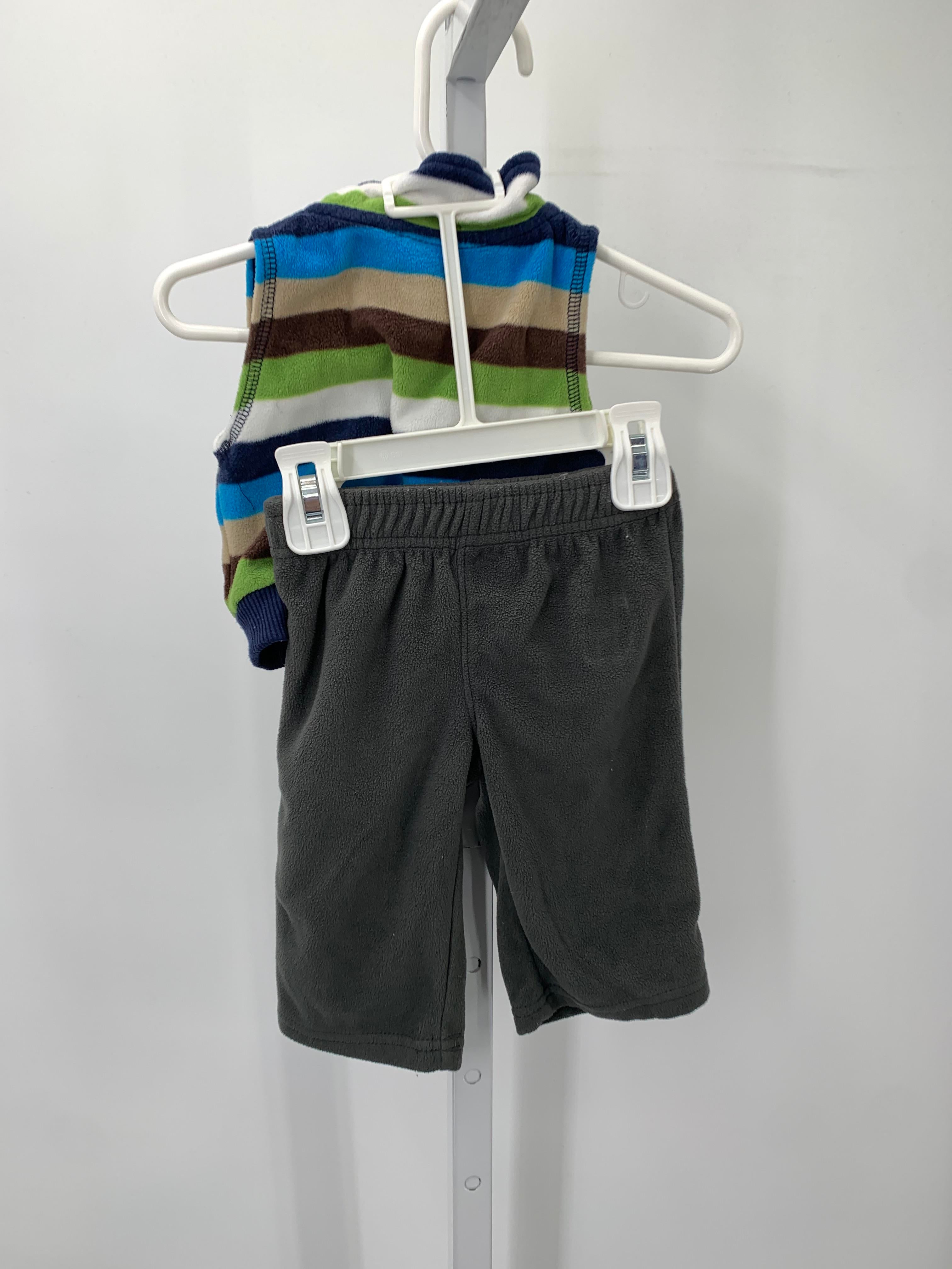 STRIPE FLEECE VEST FLEECE PANTS