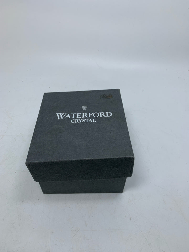 CRYSTAL MALLARD DUCK PAPERWEIGHT IN BOX.