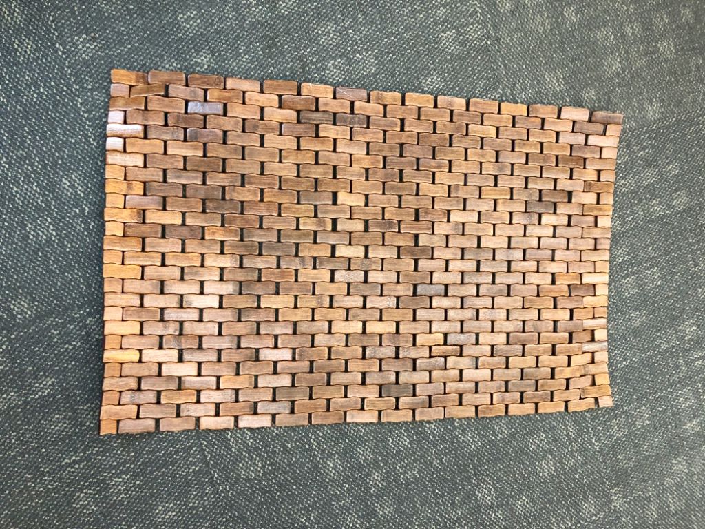 FLEXIBLE WOODEN DOOR MAT.