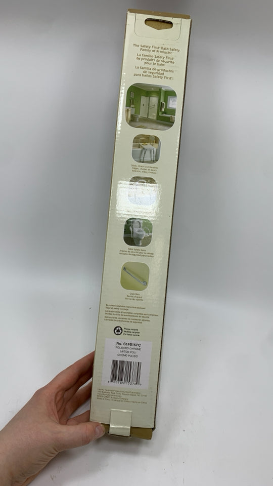 NIB SILVER METAL ASSIST BAR.
