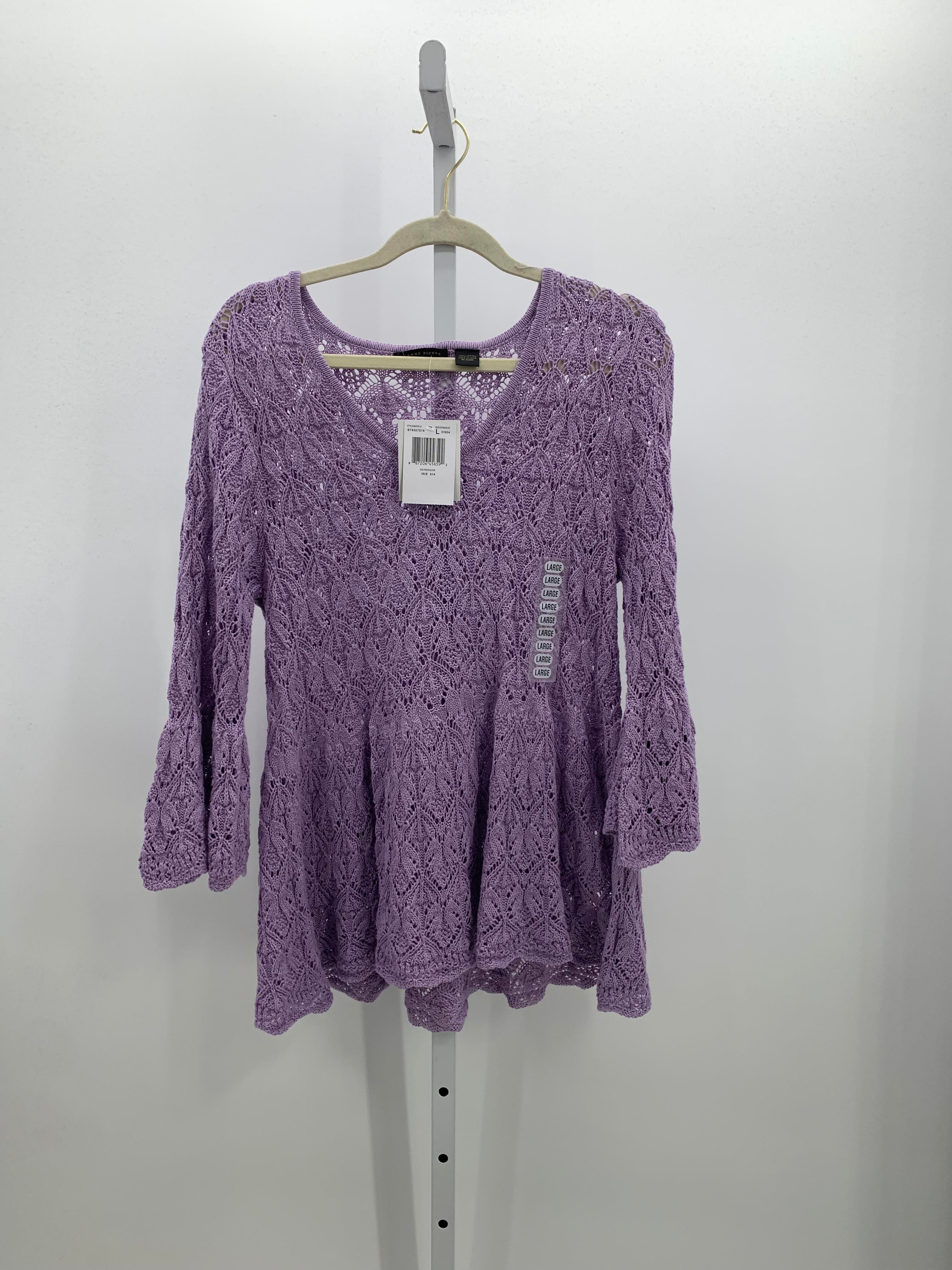 Jeanne Pierre Size Large Misses 3/4 Sleeve Sweater