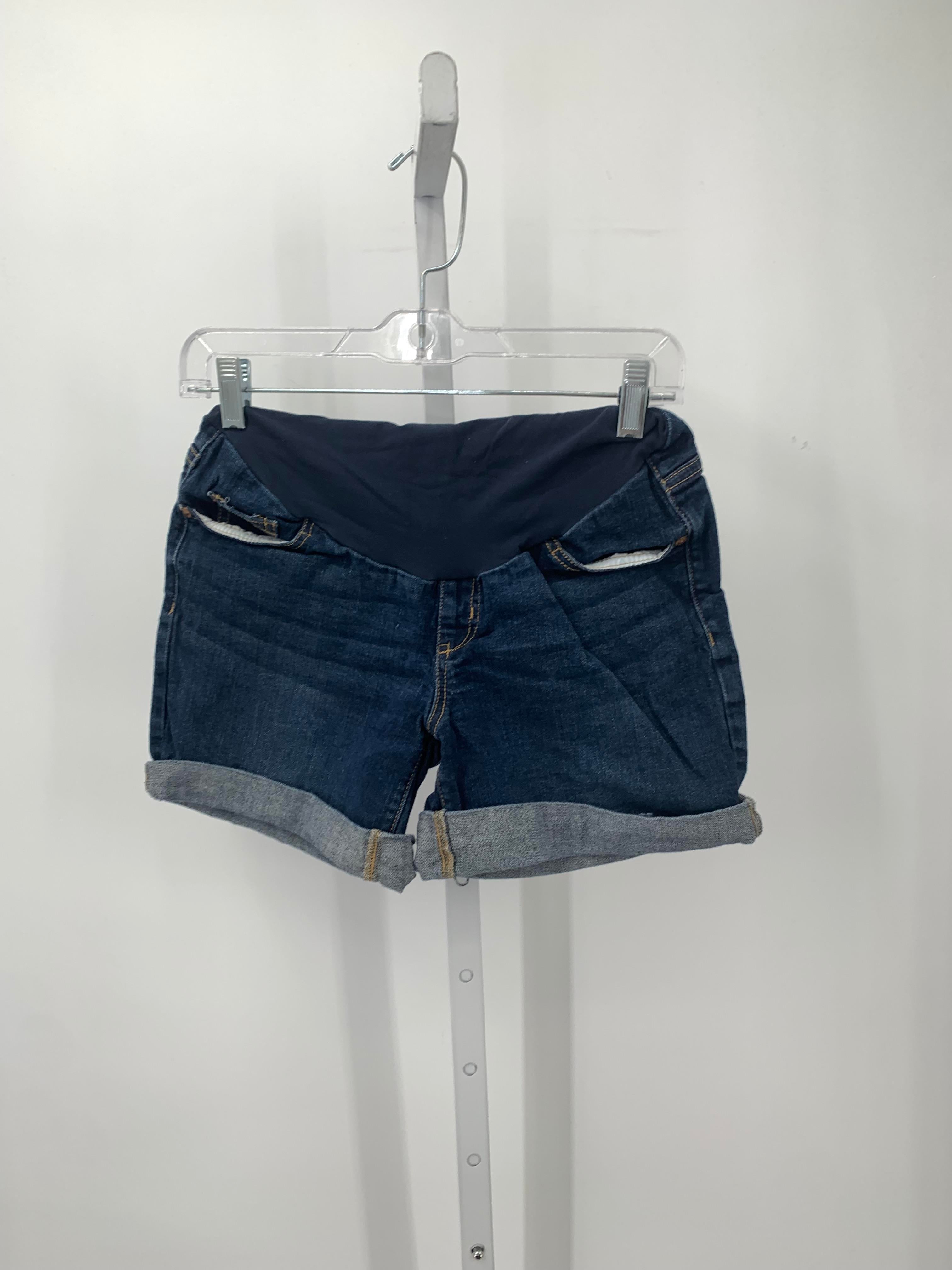 Indigo Blue Denim Size X Small Maternity Shorts
