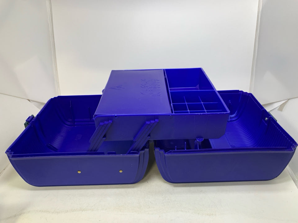 VTG SASSABY FLORAL MAKEUP CASE ORGANIZER STORAGE.