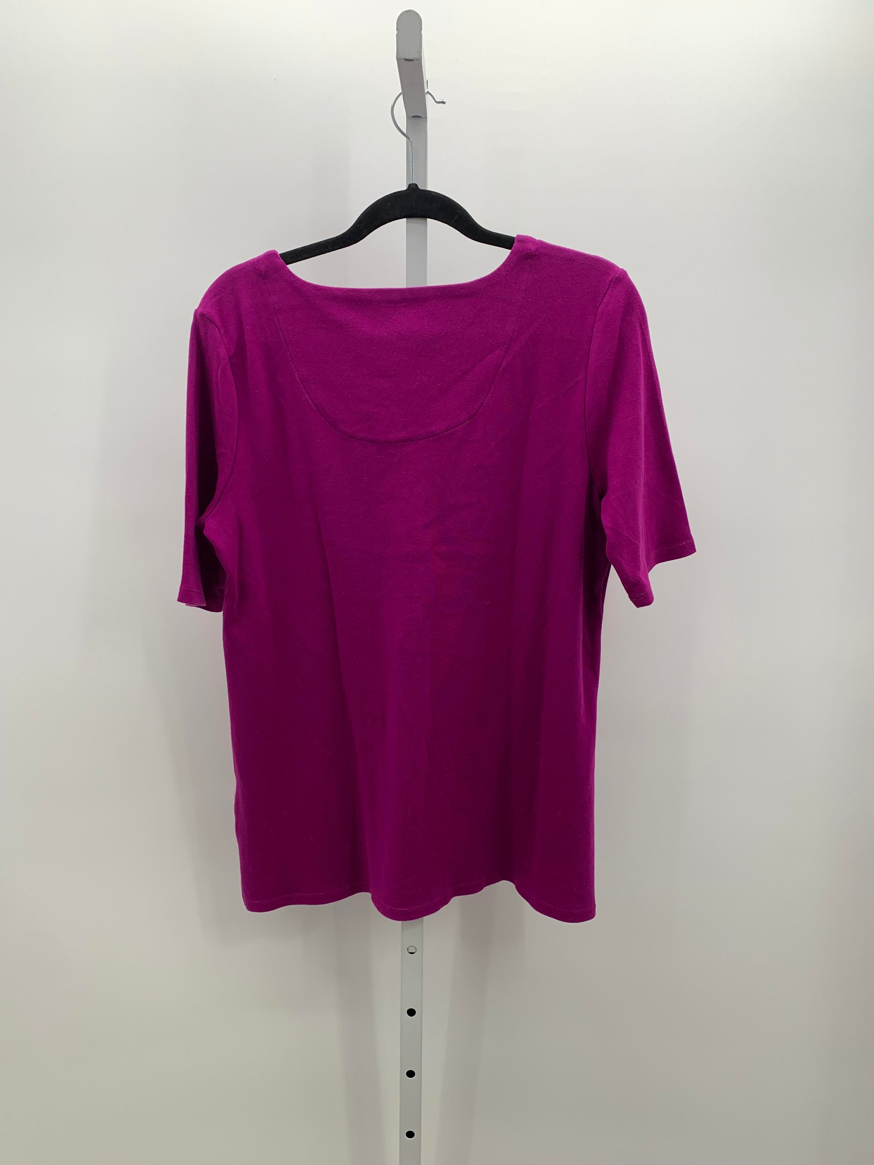 Croft & Barrow Size Medium Misses Short Sleeve Shirt