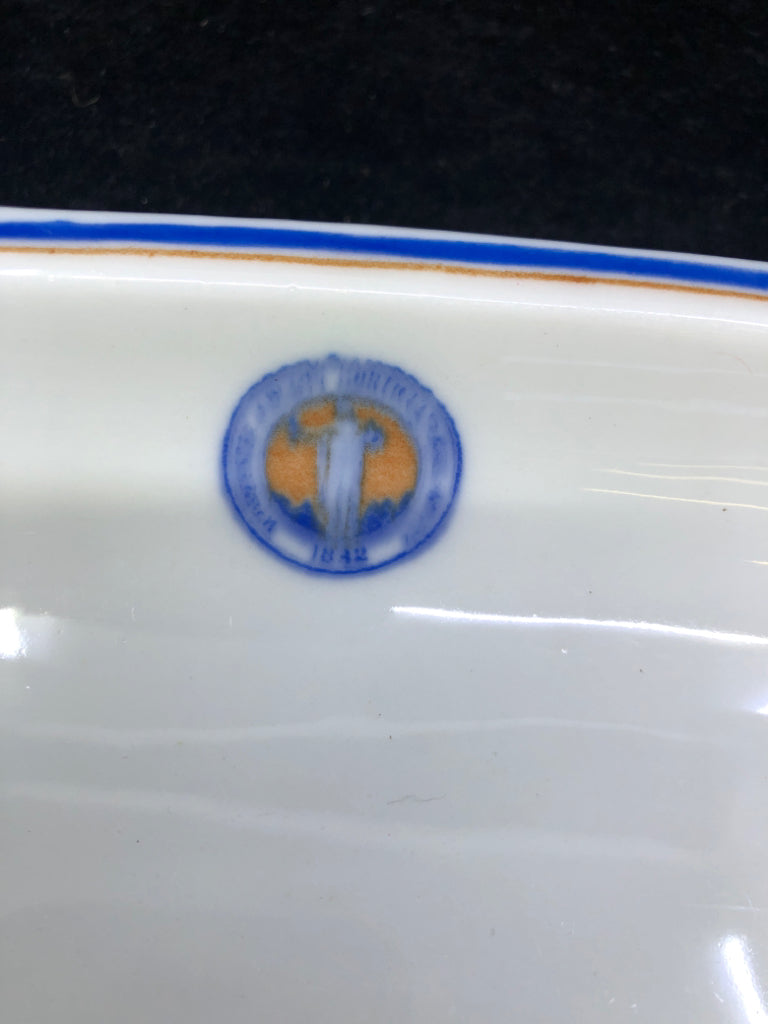 2 VTG OVAL WORCESTER COUNTY HORTICULTURAL BOWLS.