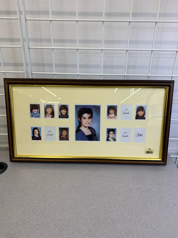 SCHOOL PORTRAIT COLLAGE PHOTO FRAME.