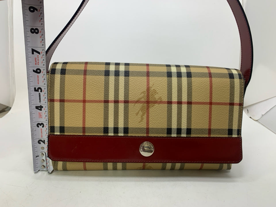 Burberry Haymarket Check Coated Canvas Shoulder Bag