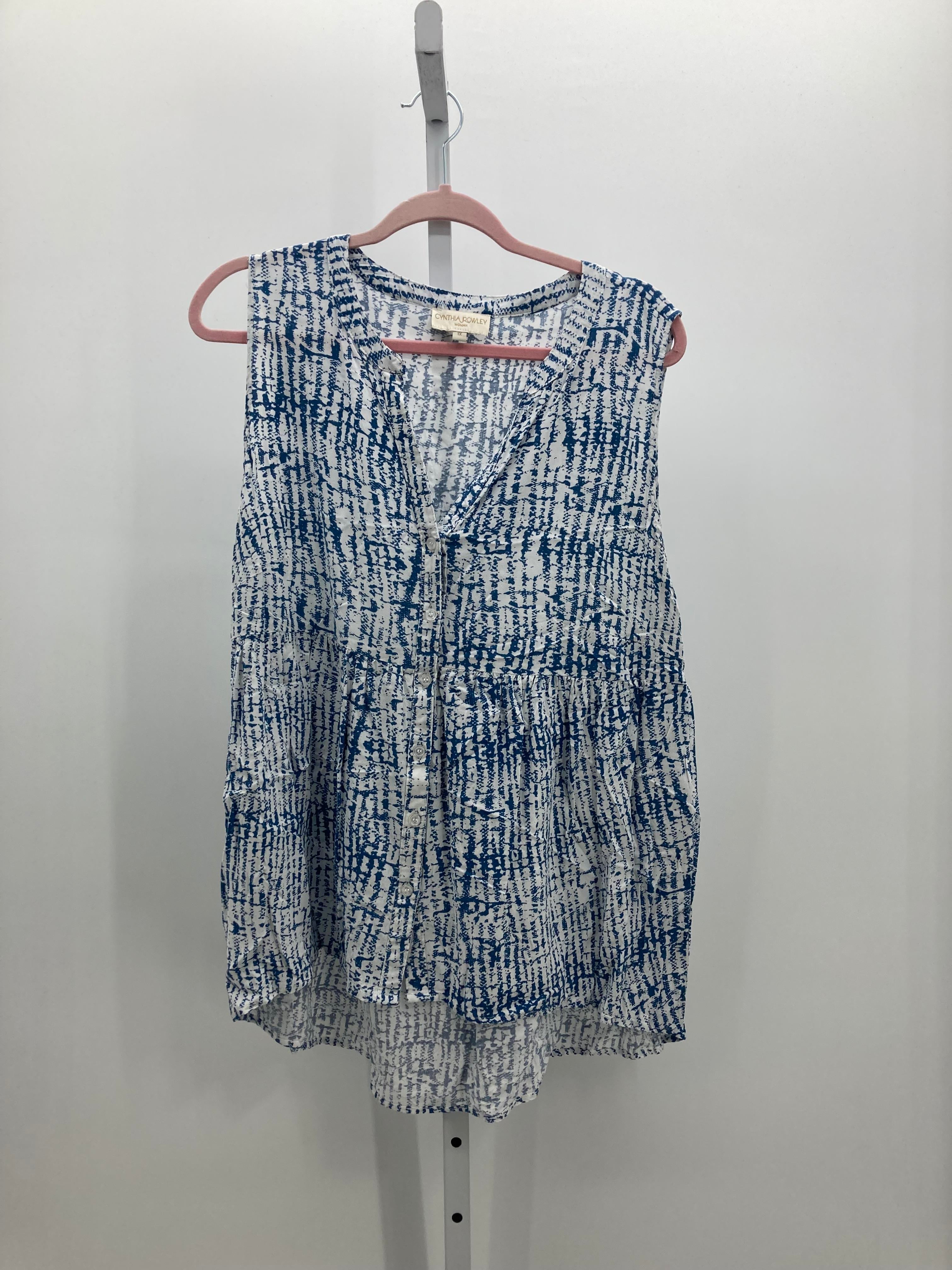 Cynthia Rowley Size 1X Womens Sleeveless Shirt