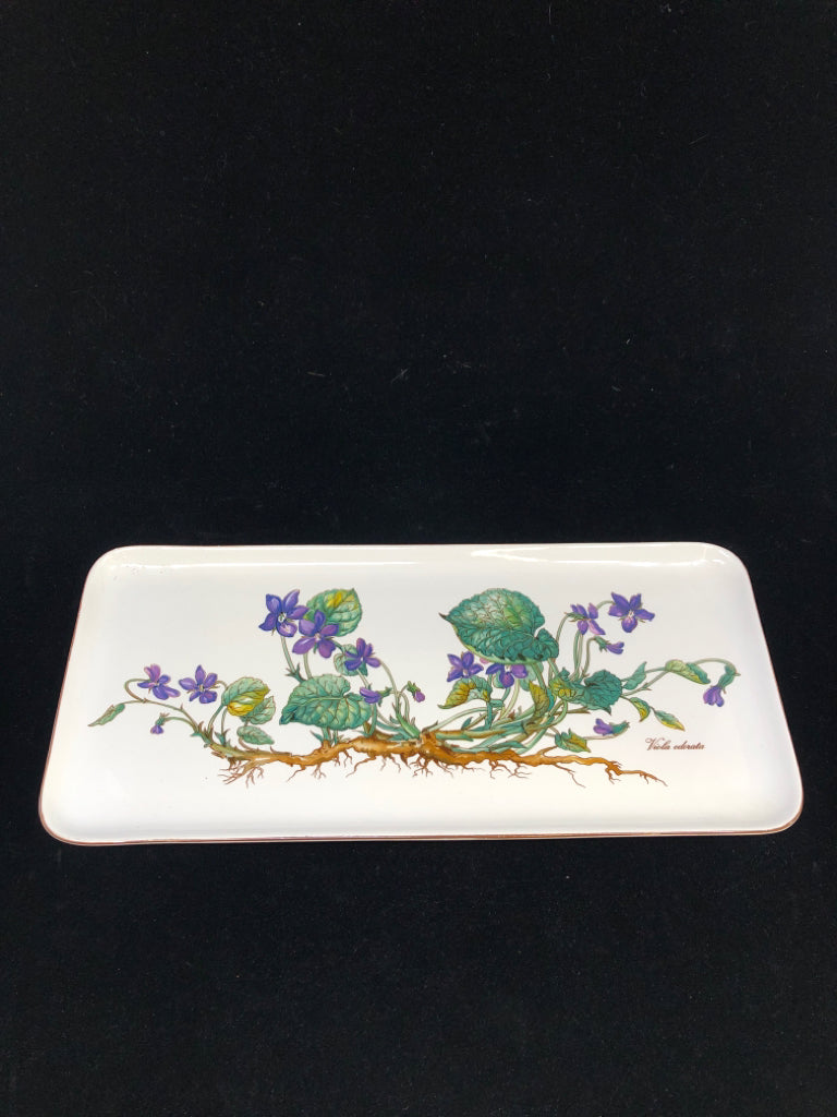 VIOLA ODORATA PURPLE BOTANICA PLATTER.