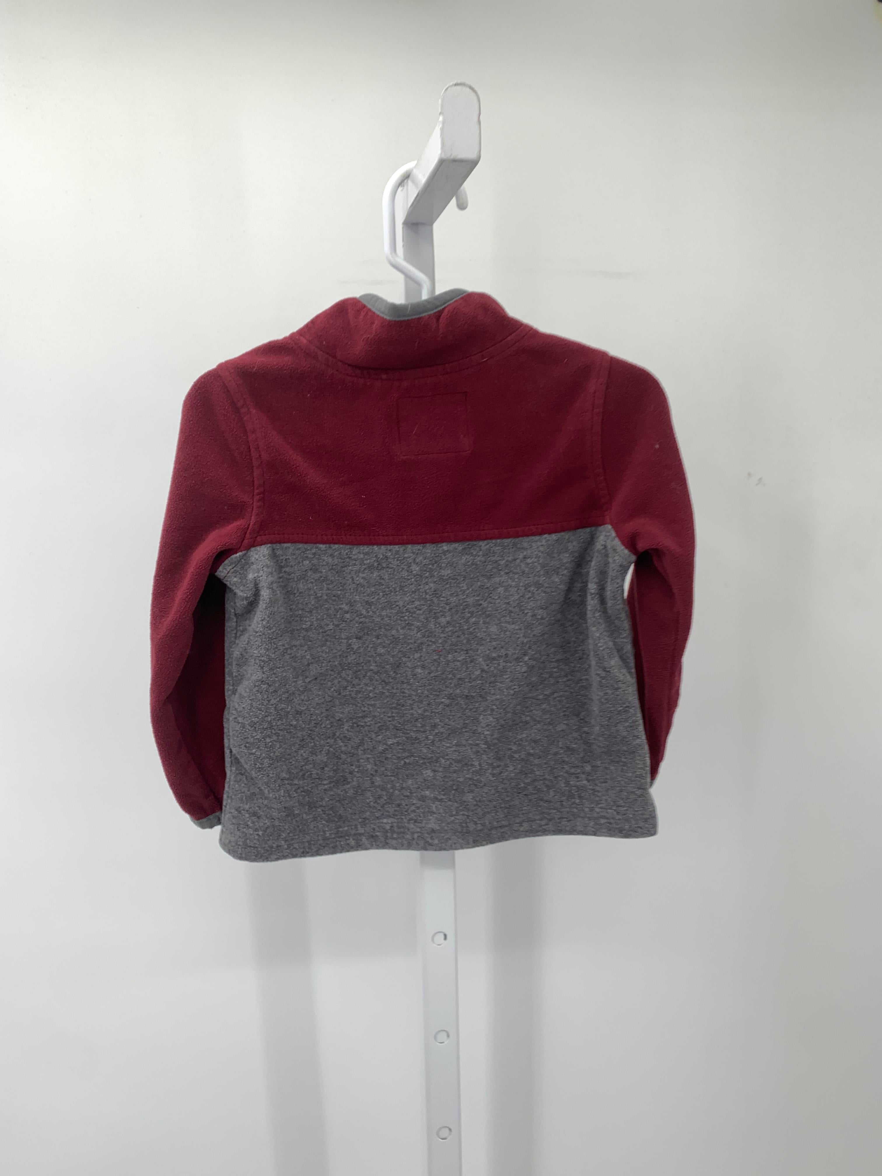 GREY PARTIAL ZIP FLEECE