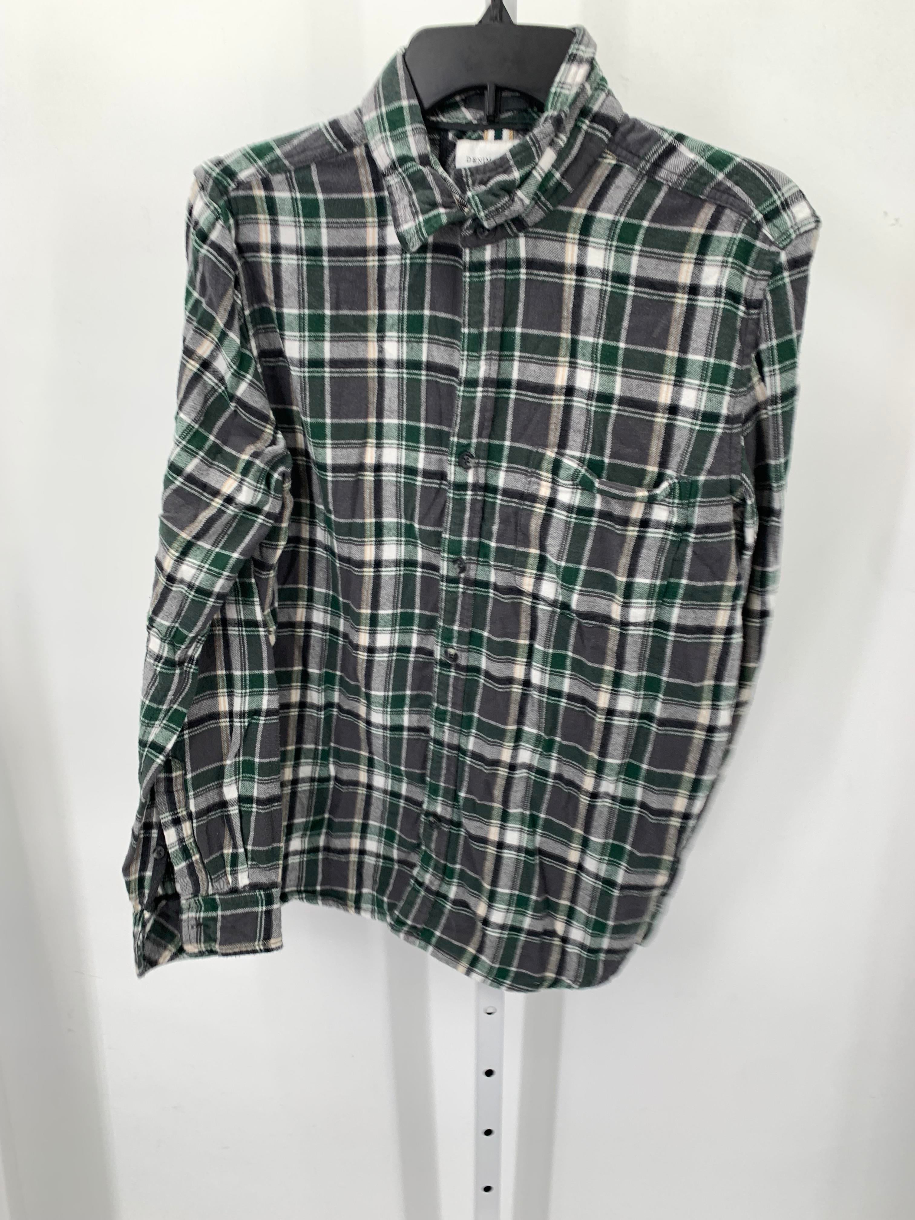 GREY PLAID BTN DOWN